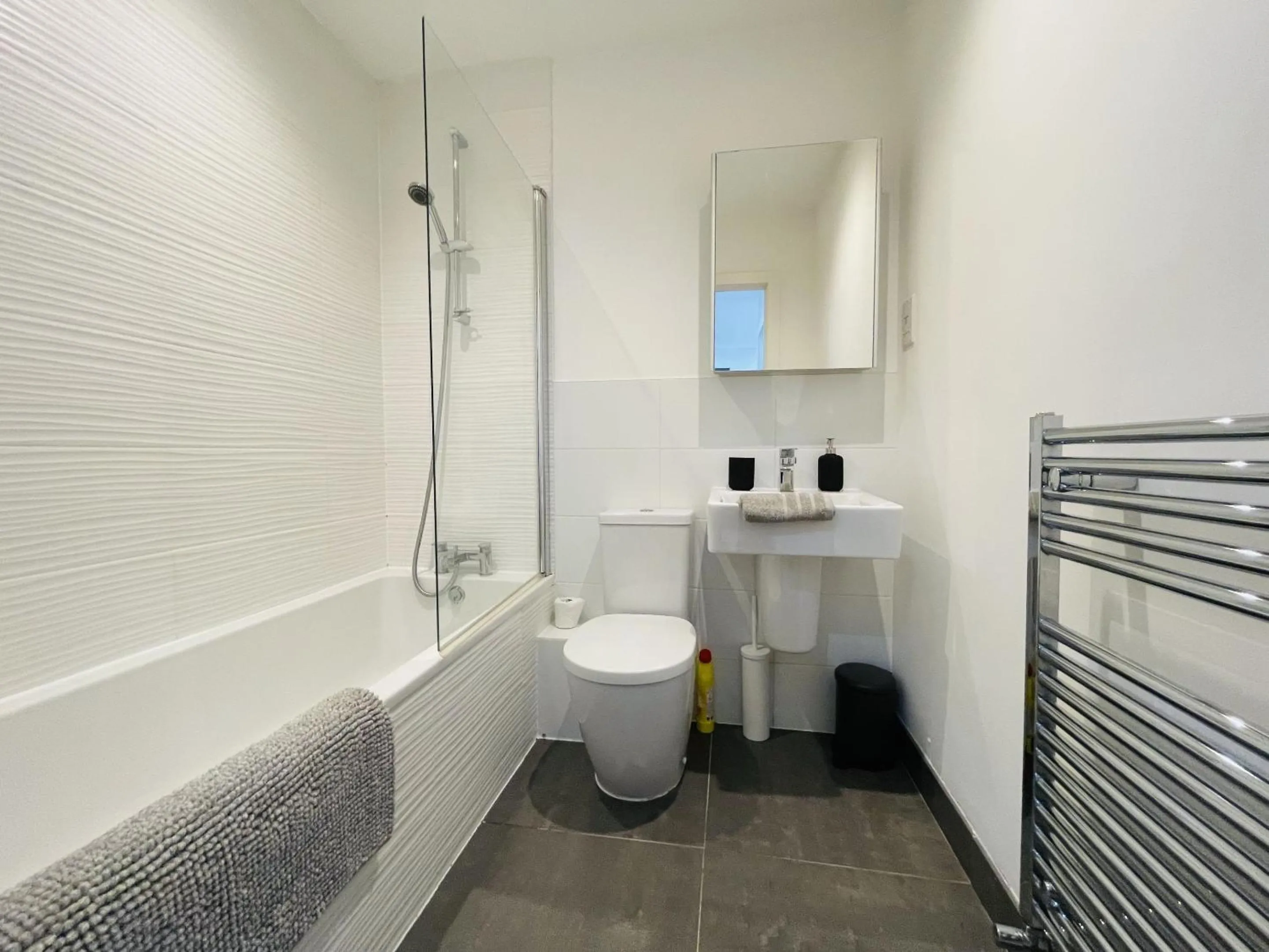 Bathroom in Southernhay Court Apartments by Staytor Accommodation