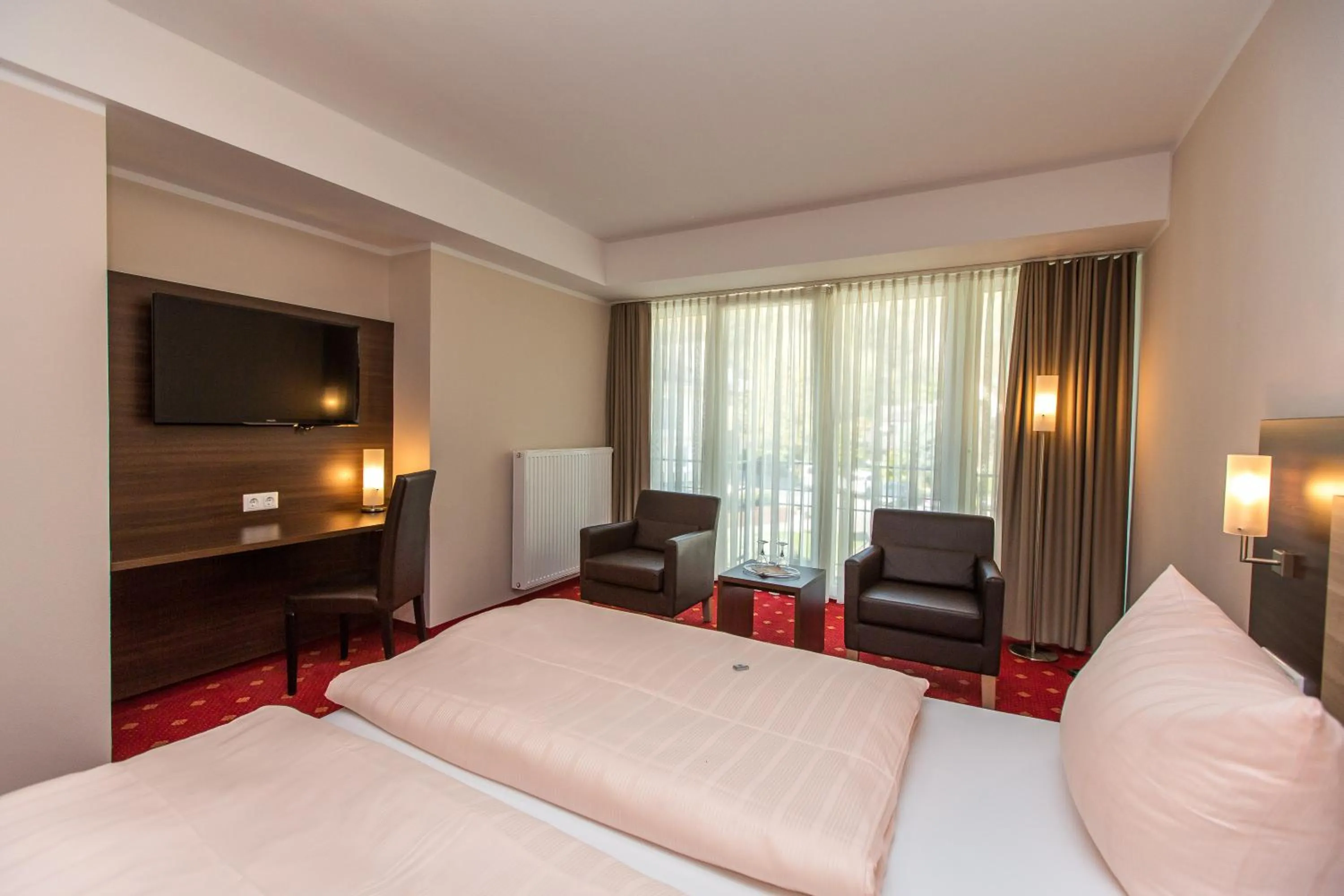 Bedroom, Bed in Parkhotel Cochem