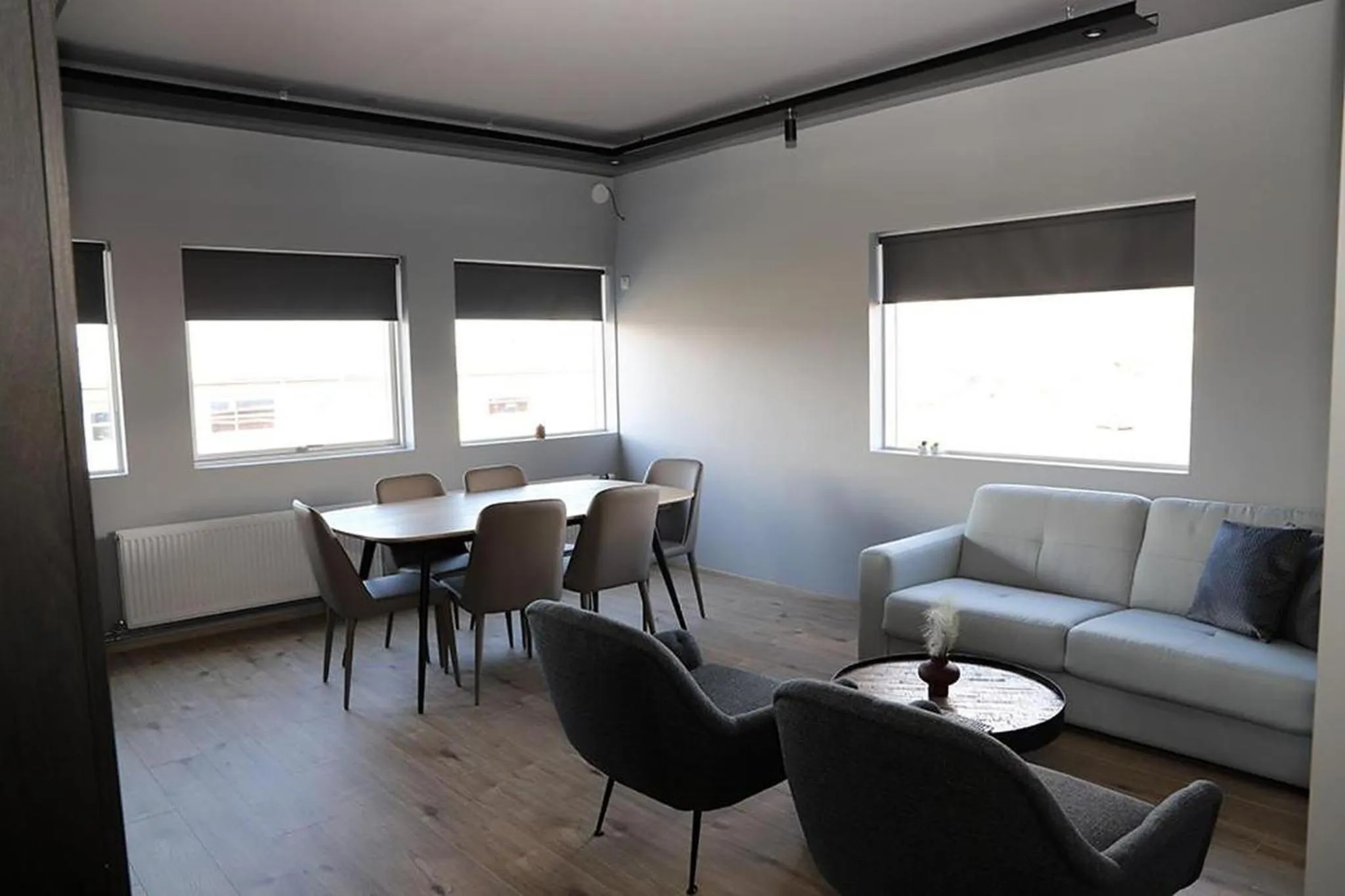 Seating area in North Apartments Suites