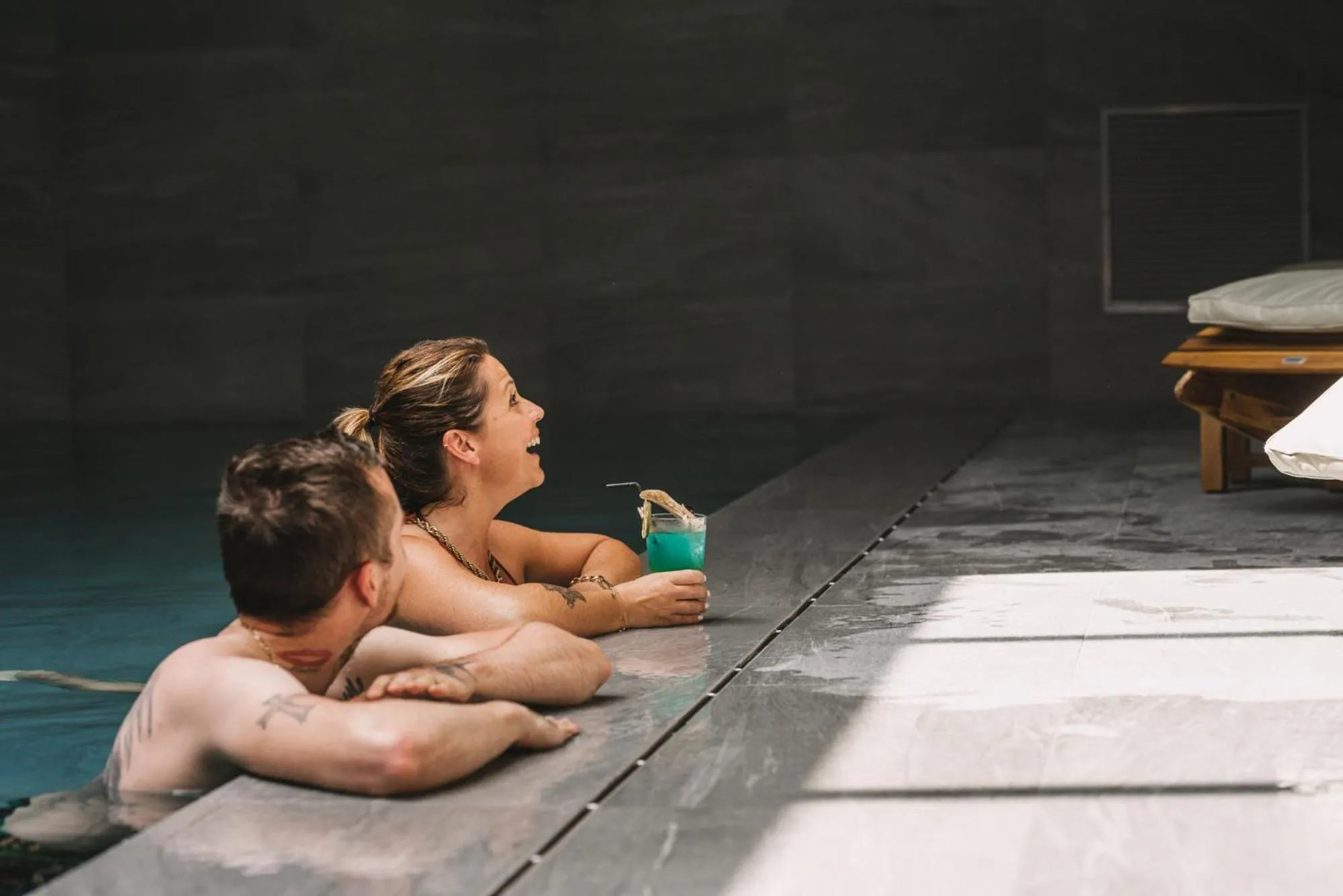 Swimming pool in Hôtel 1770 & Spa