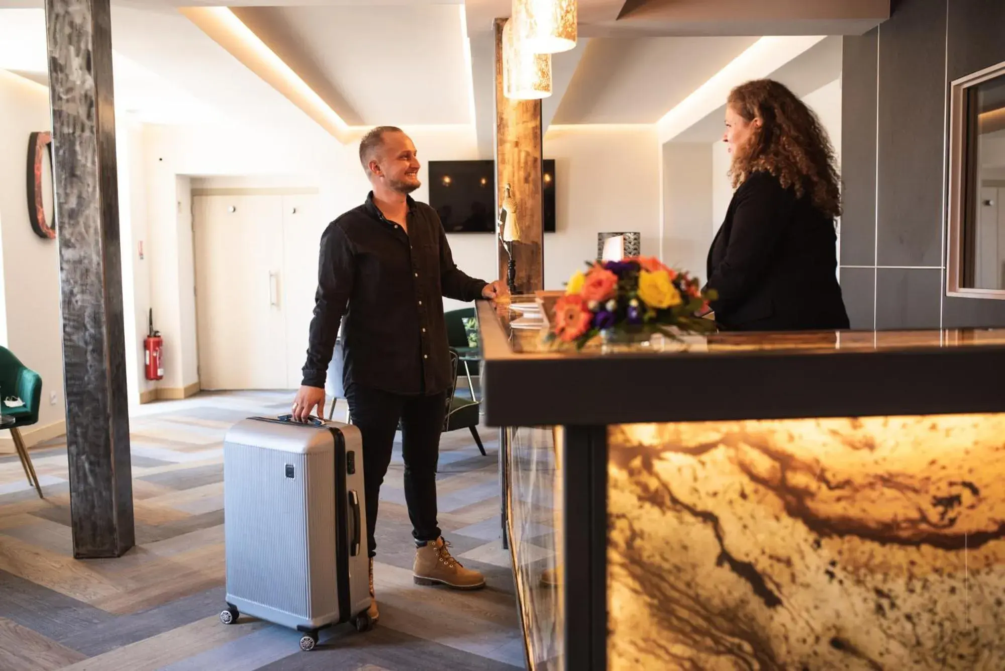 Lobby or reception in Hôtel 1770 & Spa Lobby or reception in Hôtel 1770 & Spa