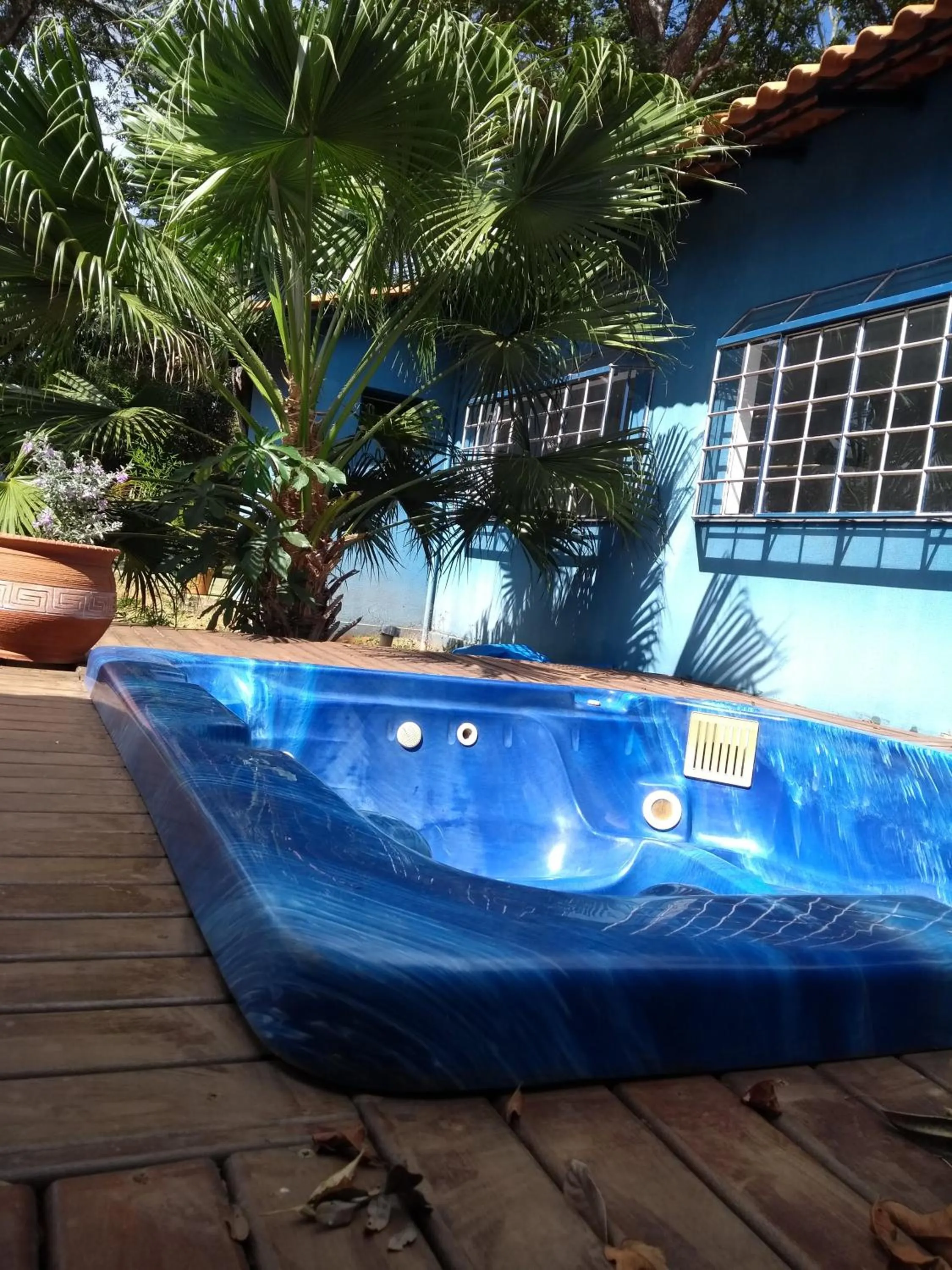 Garden view in Pousada Canto dos Passaros