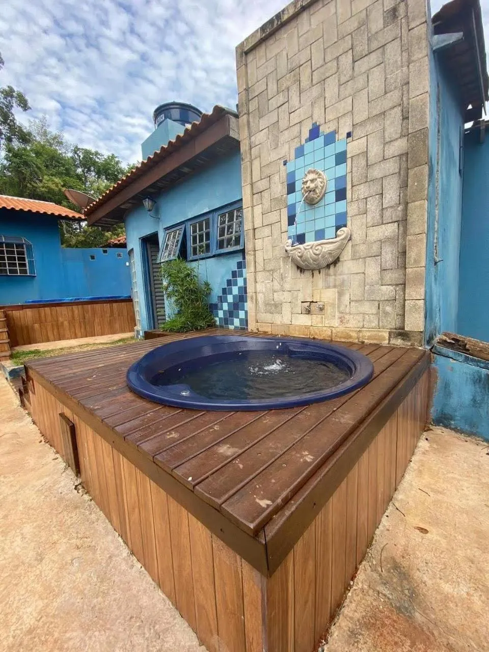 Hot Tub in Pousada Canto dos Passaros