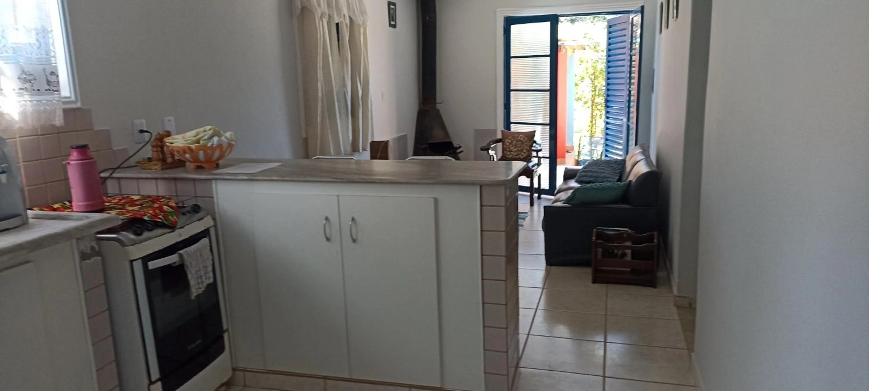 fireplace in Pousada Canto dos Passaros