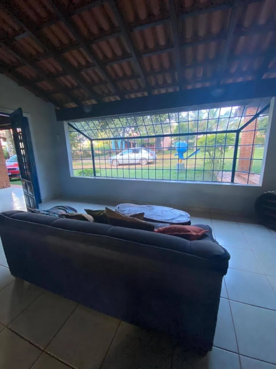 Communal lounge/ TV room in Pousada Canto dos Passaros