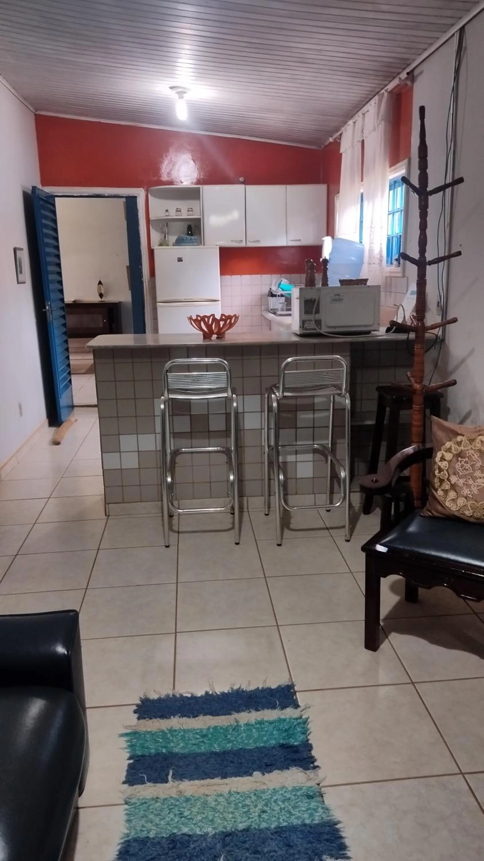 Kitchen or kitchenette in Pousada Canto dos Passaros