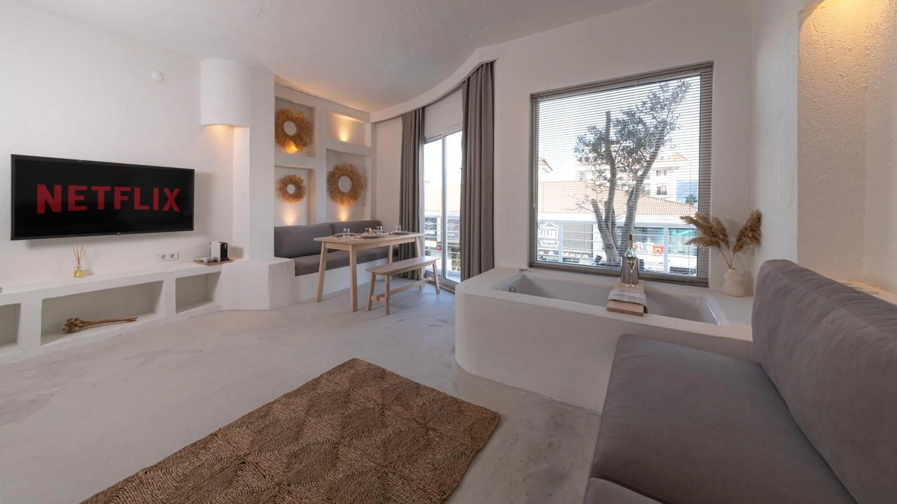 Seating area in L'olive homes