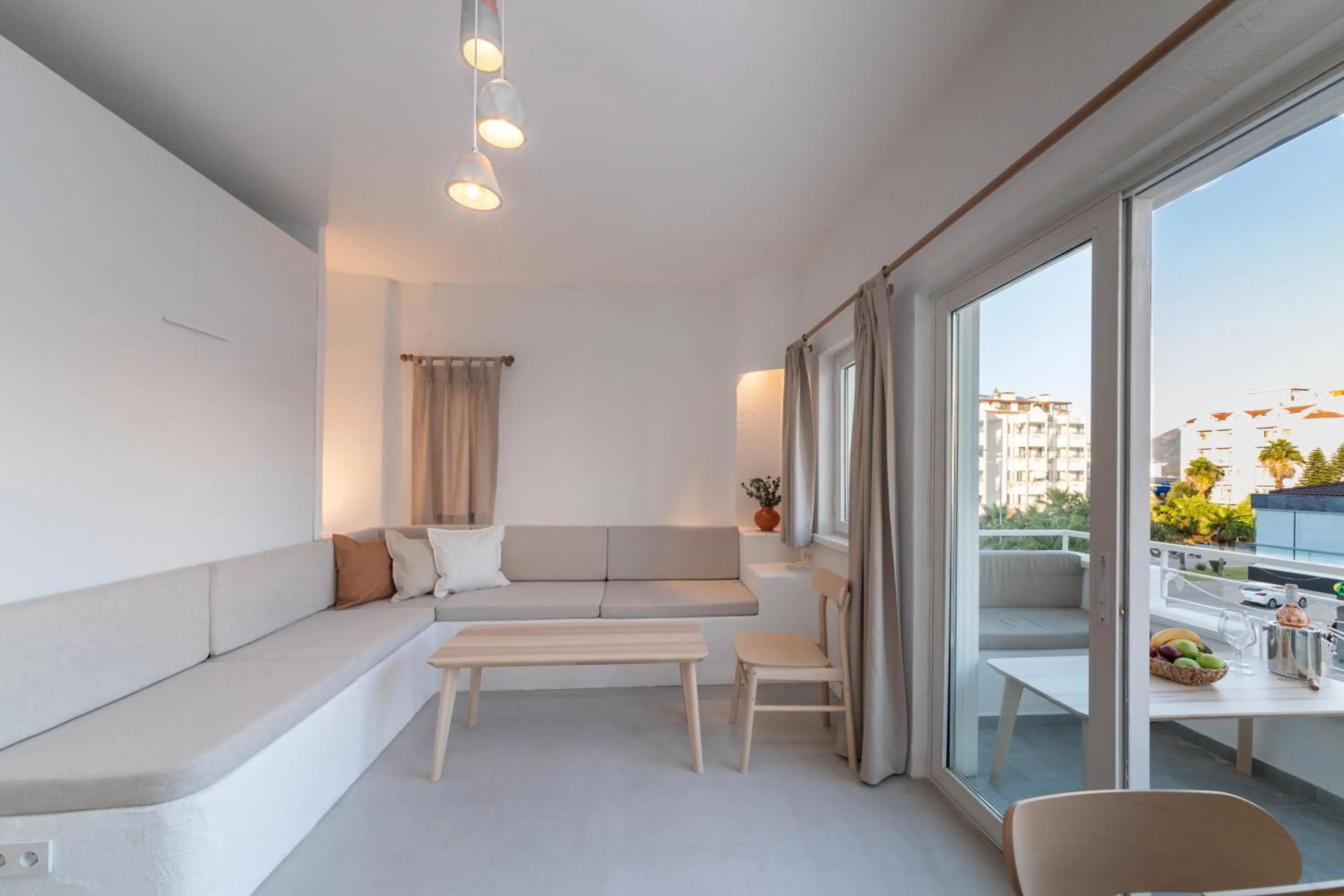 Seating area in L'olive homes