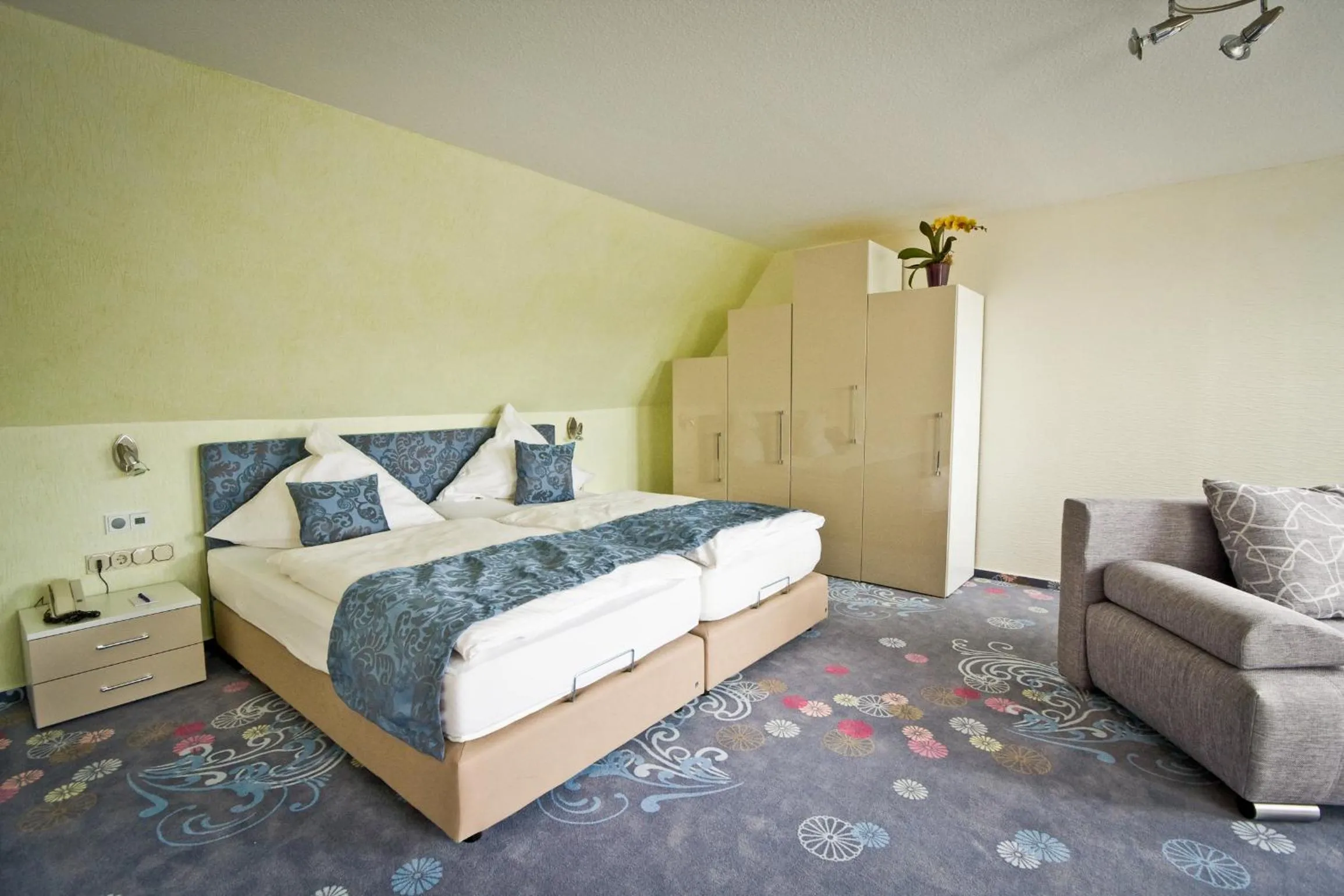 Decorative detail, Bed in Hotel Waldrausch