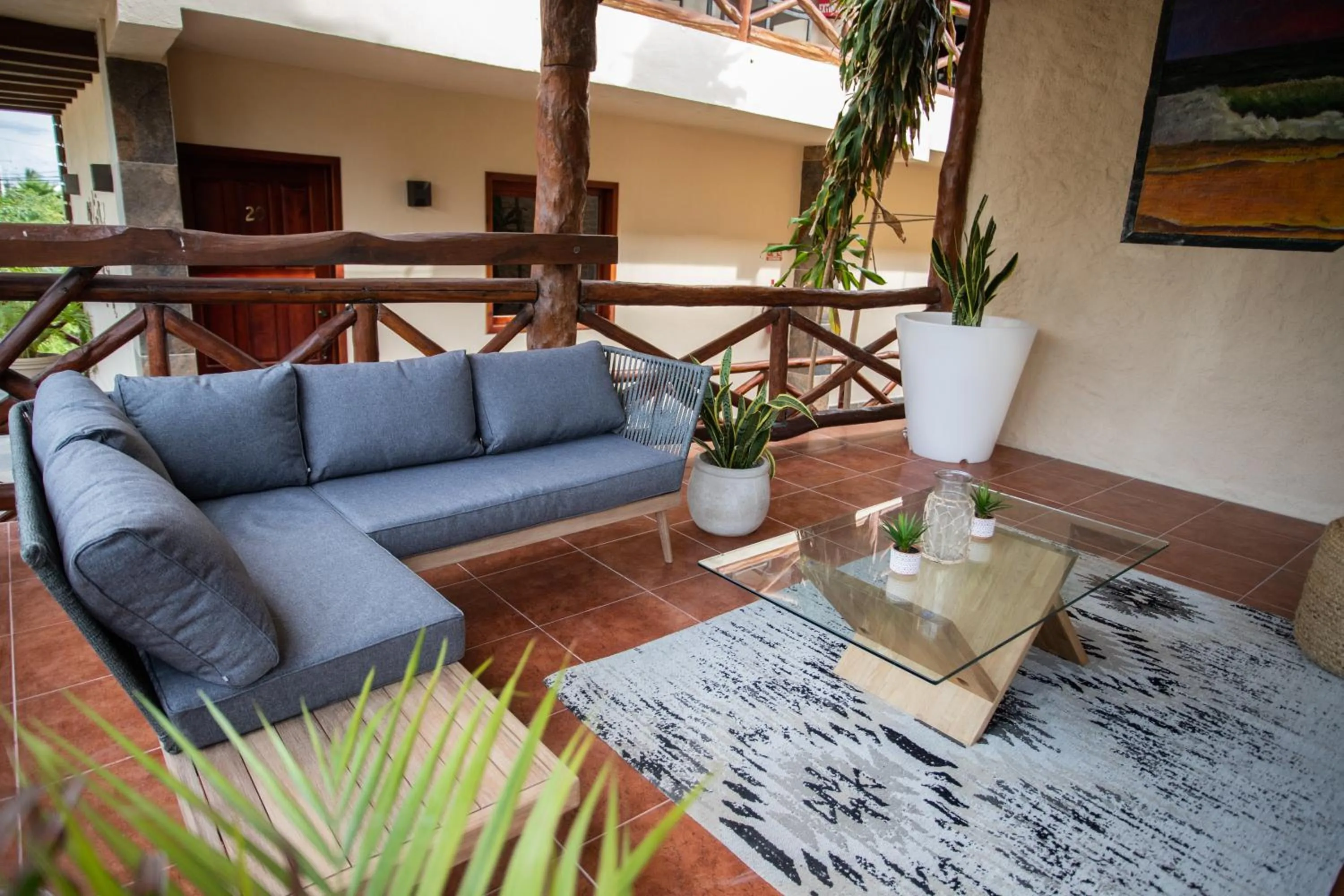 Balcony/Terrace in Hotel Macondo Holbox