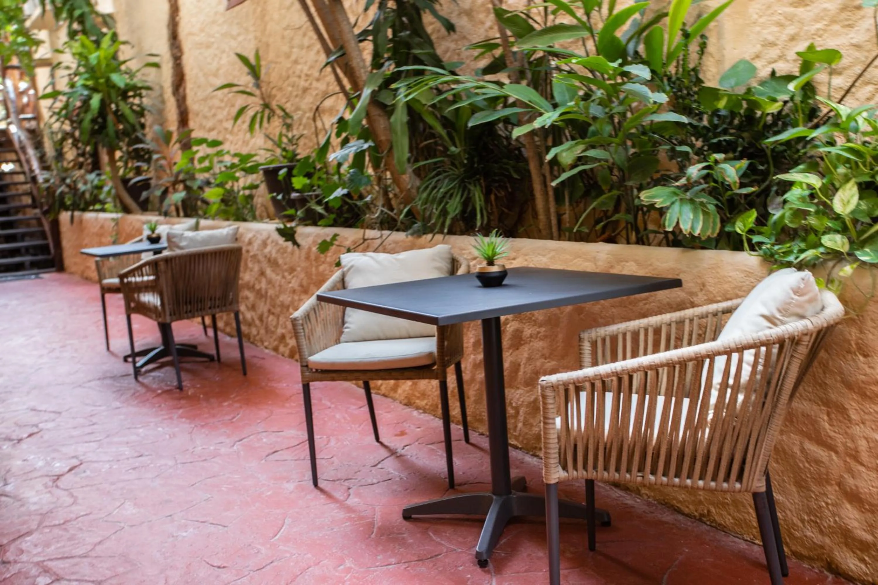 Patio in Hotel Macondo Holbox