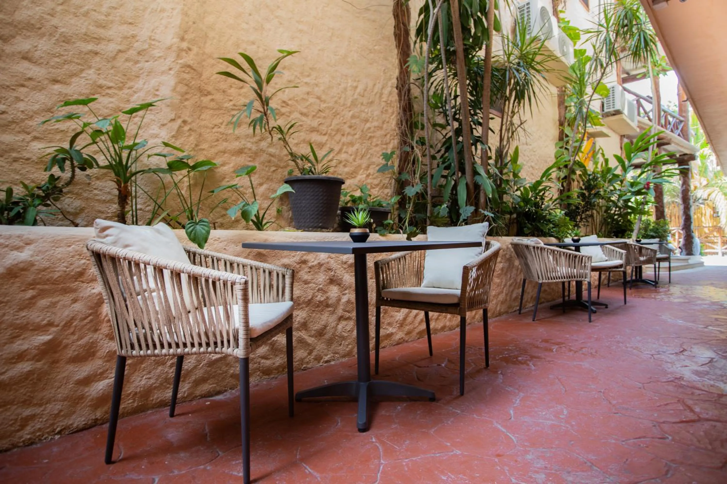 Patio in Hotel Macondo Holbox