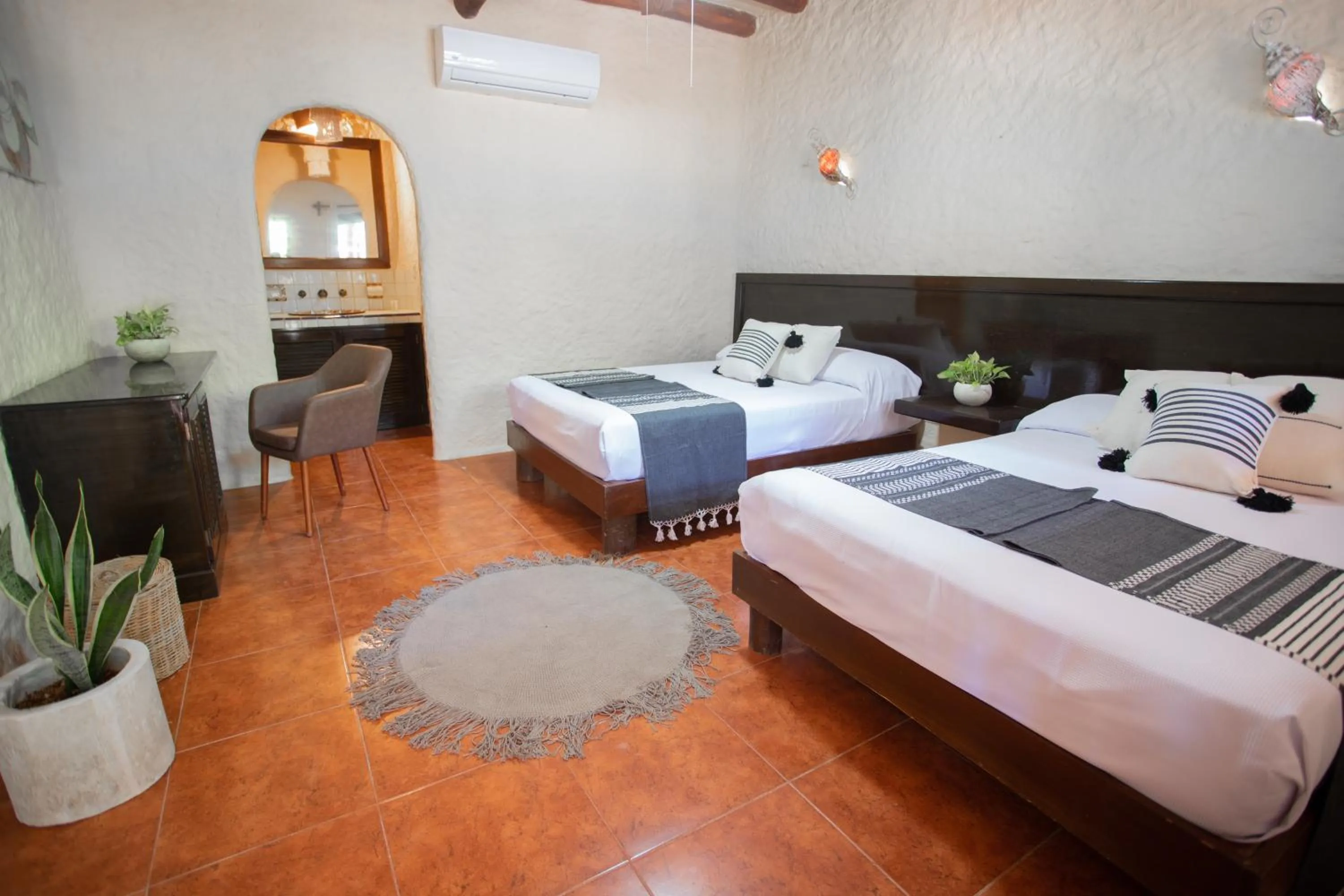 Bed in Hotel Macondo Holbox