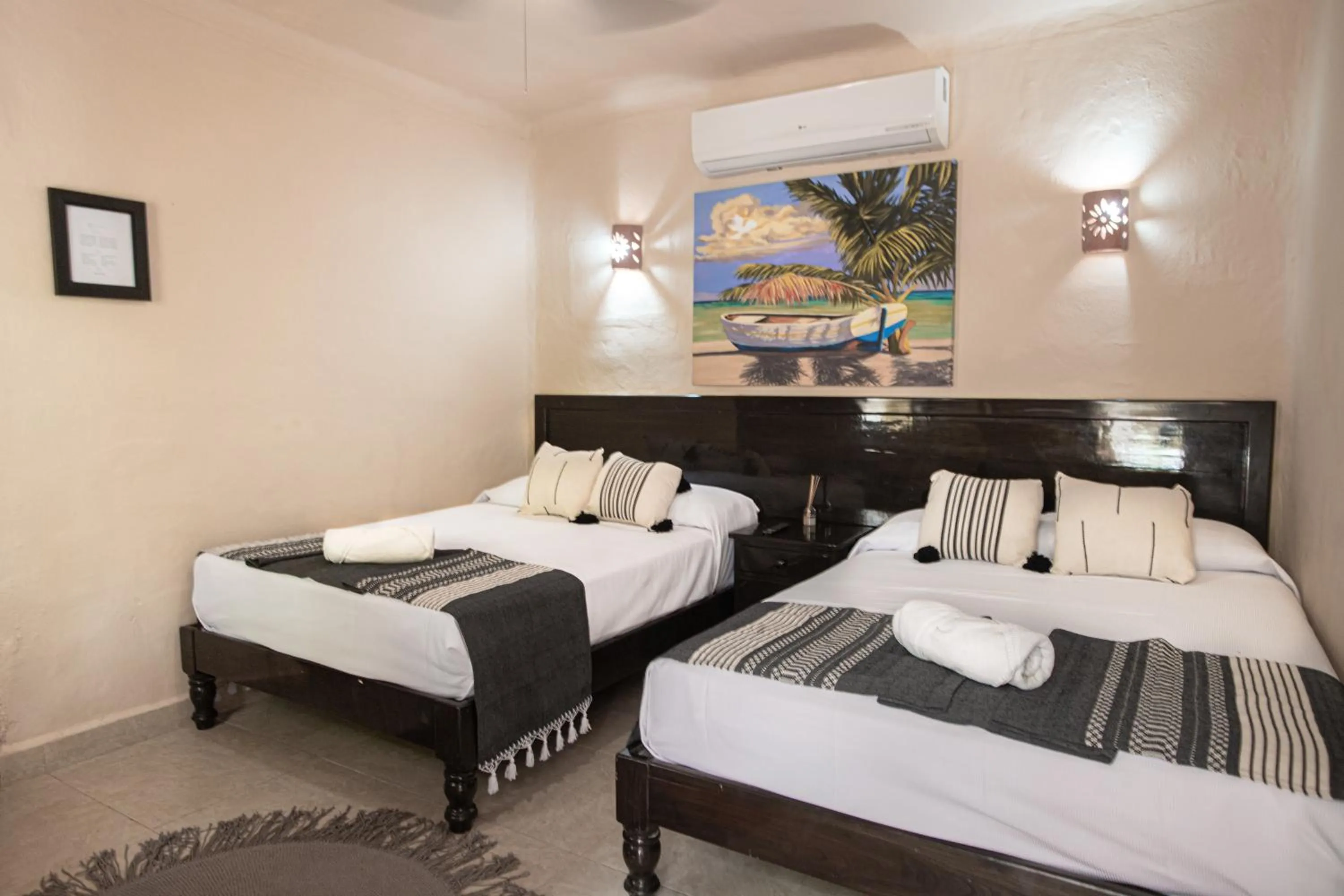 Bed in Hotel Macondo Holbox