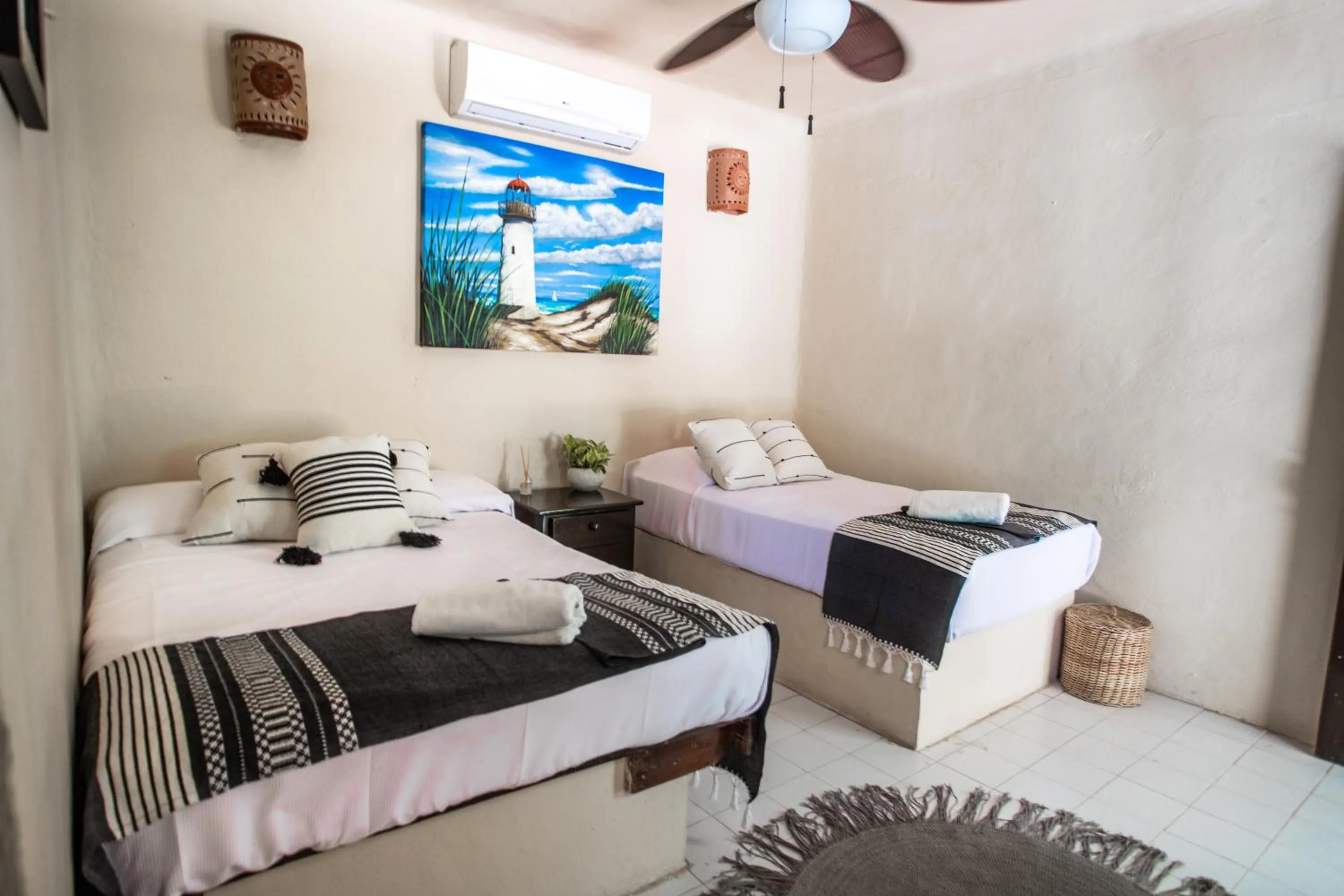 Bed in Hotel Macondo Holbox
