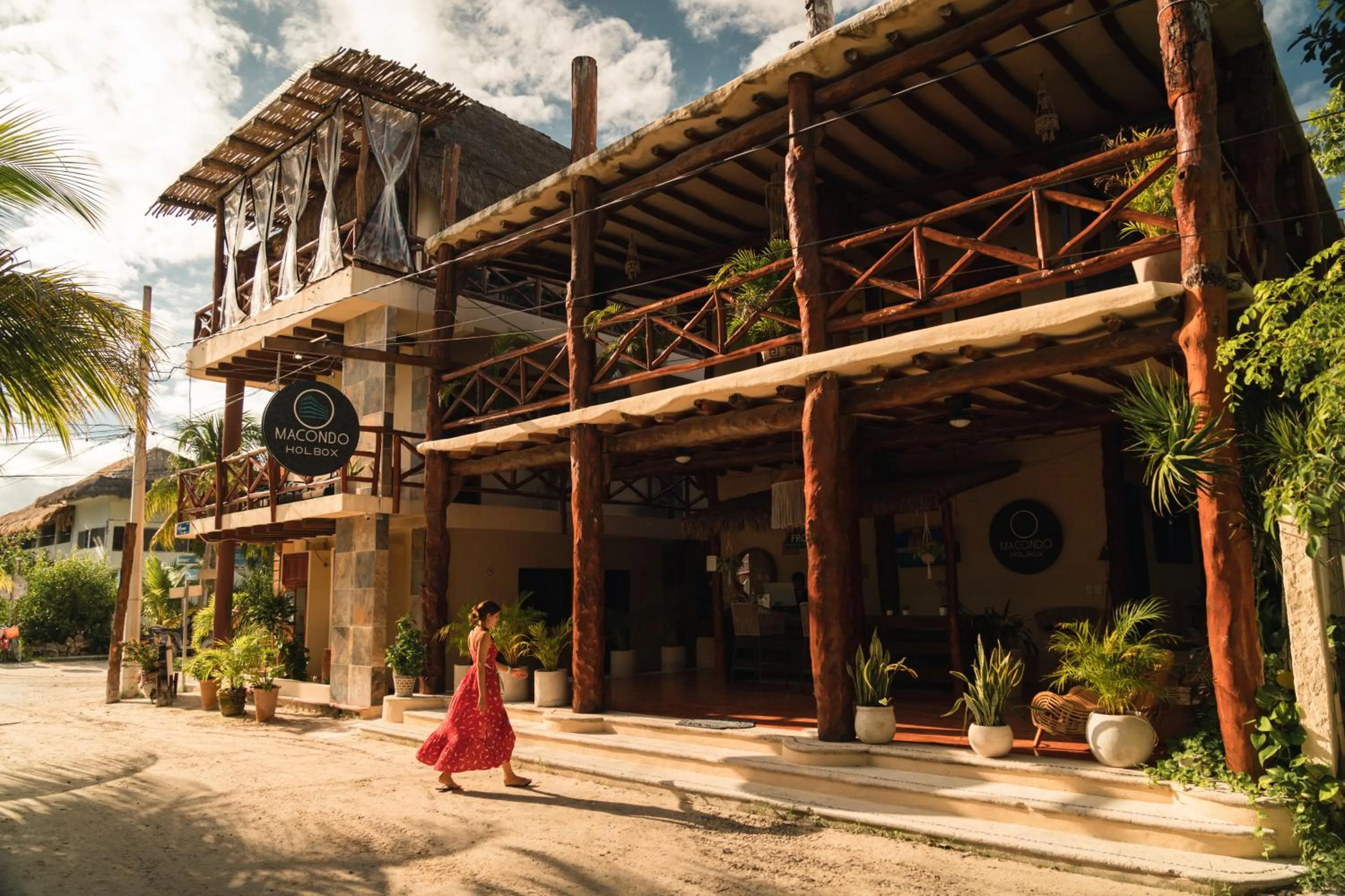 Property building in Hotel Macondo Holbox