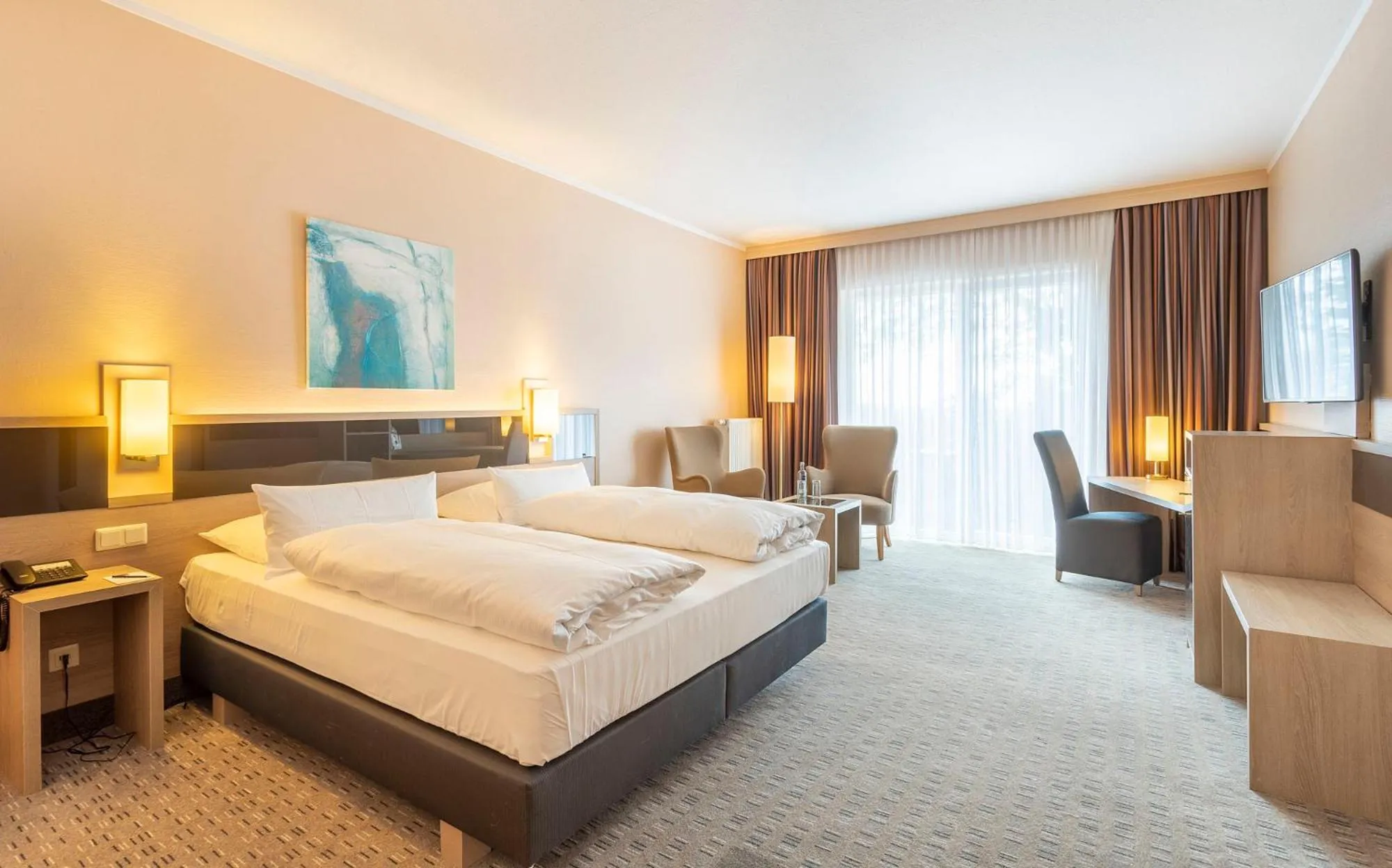 Photo of the whole room, Bed in Parkhotel Berghölzchen