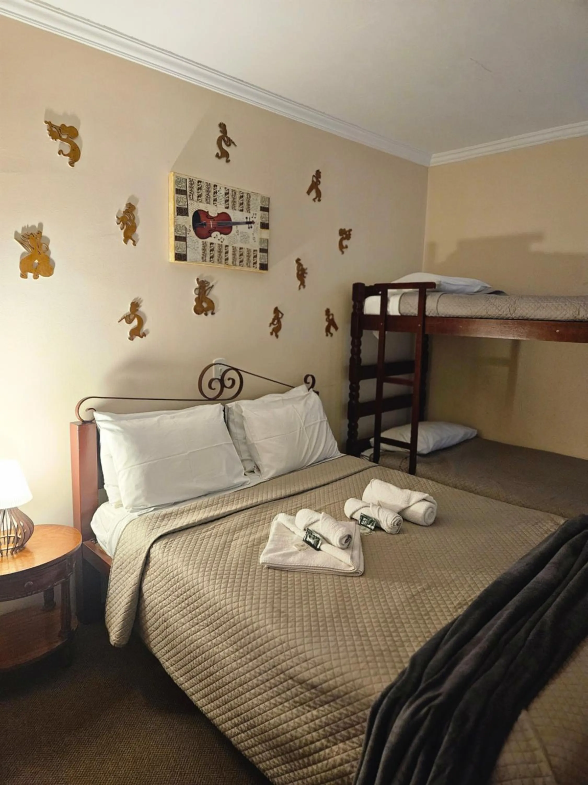 Bed in Pousada Araucária