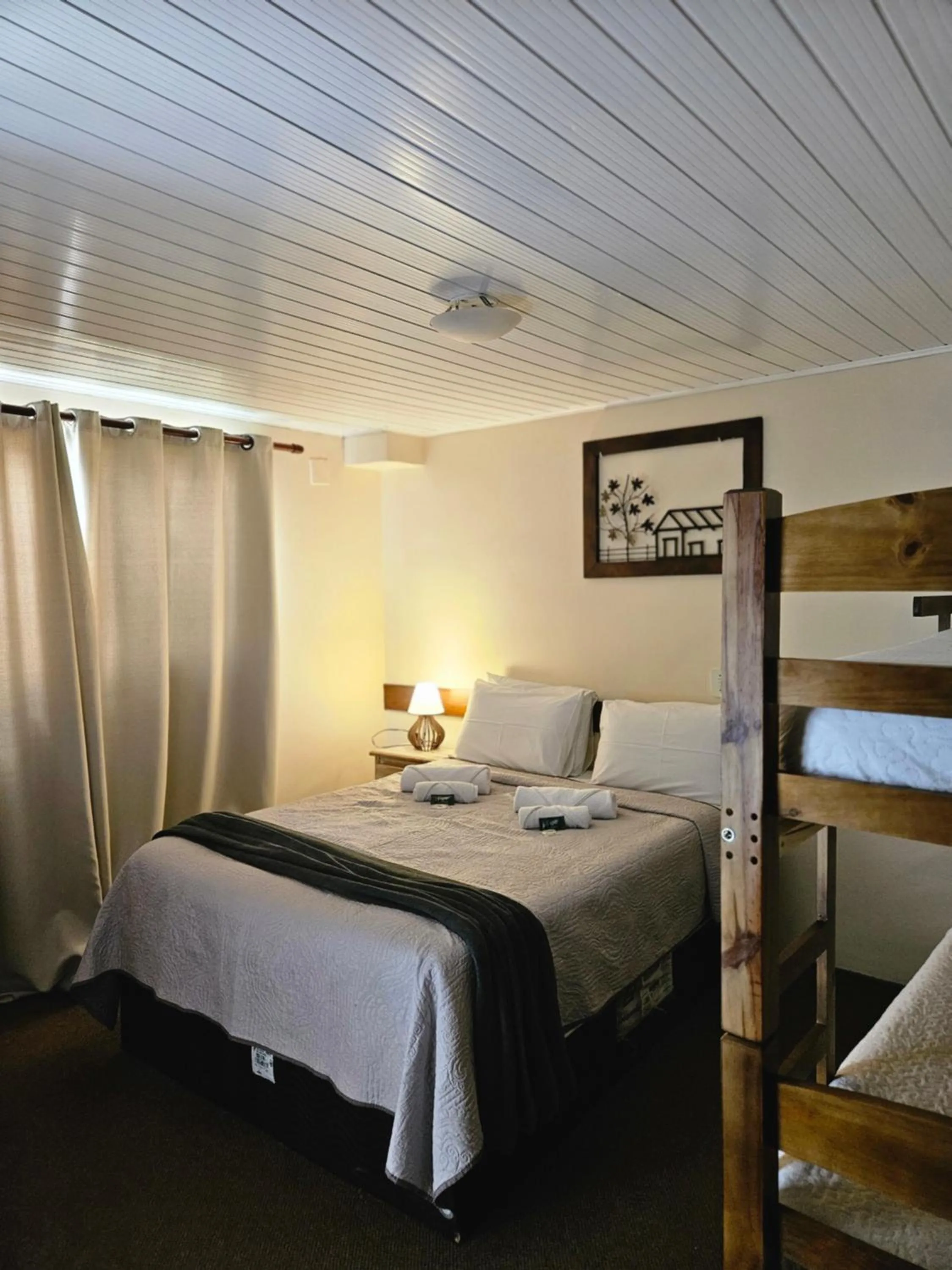 Bed in Pousada Araucária