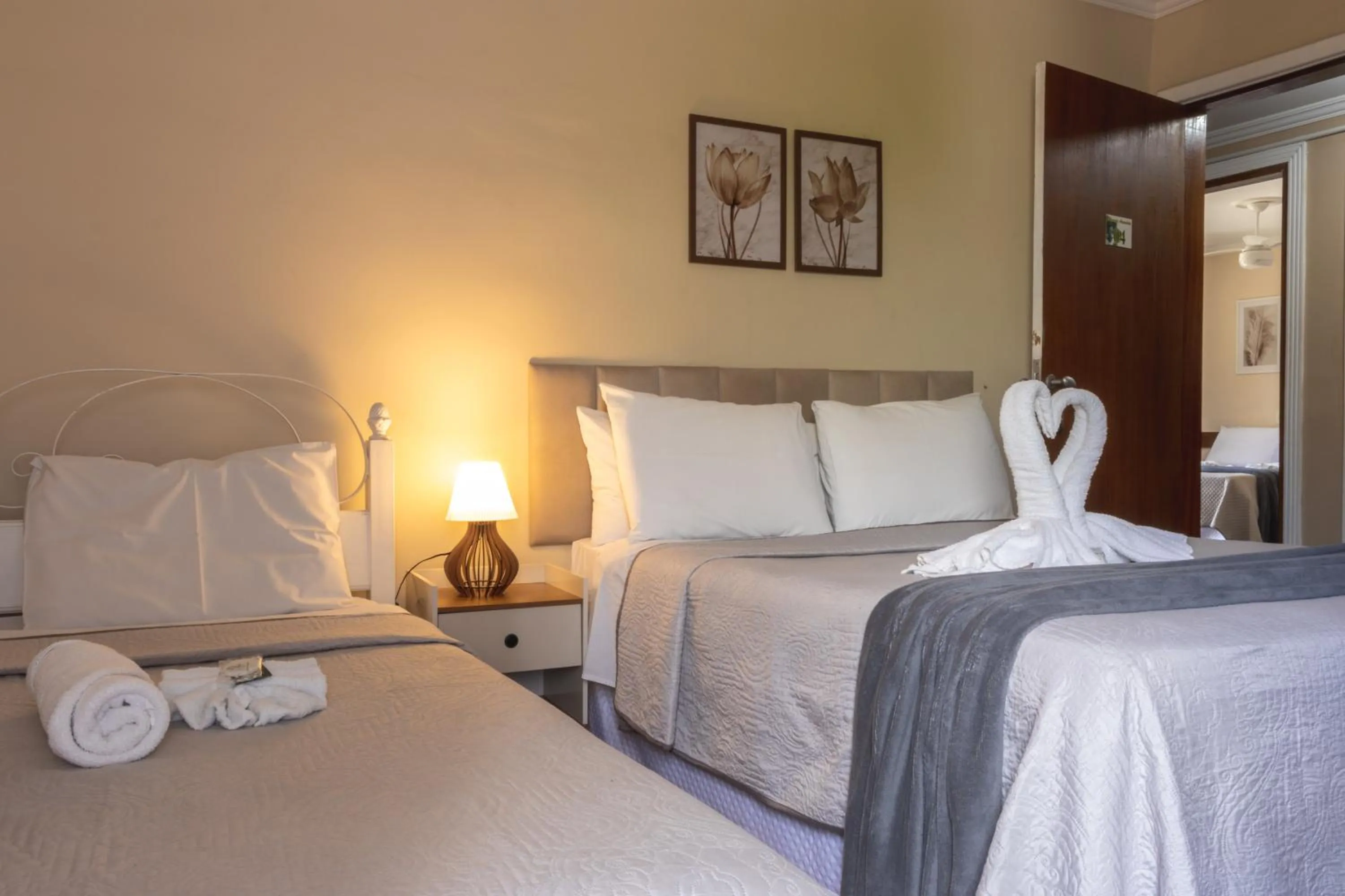 Bed in Pousada Araucária