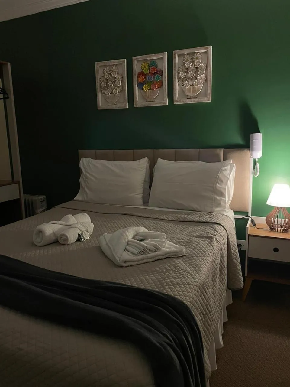 Bed in Pousada Araucária