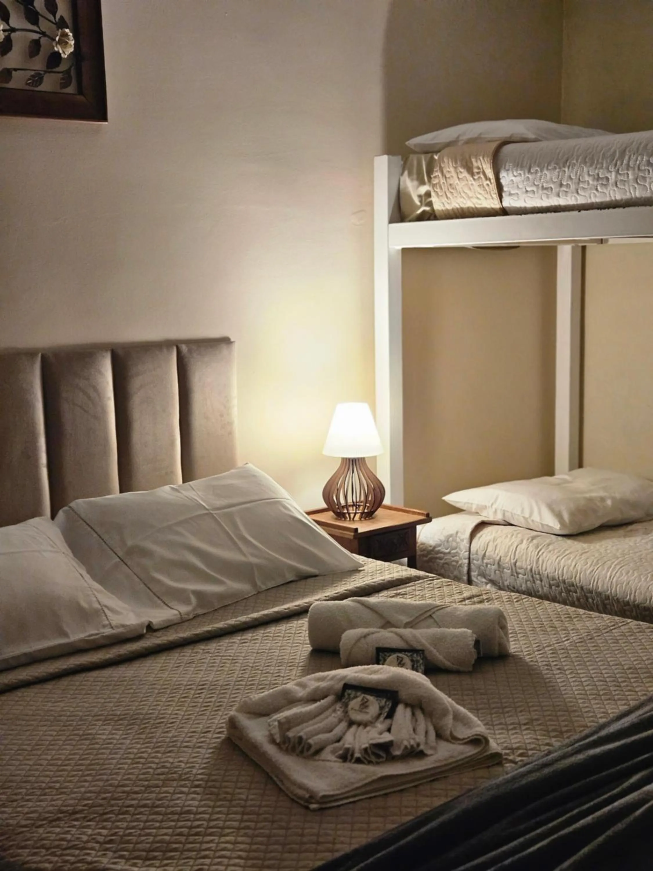 Bed in Pousada Araucária