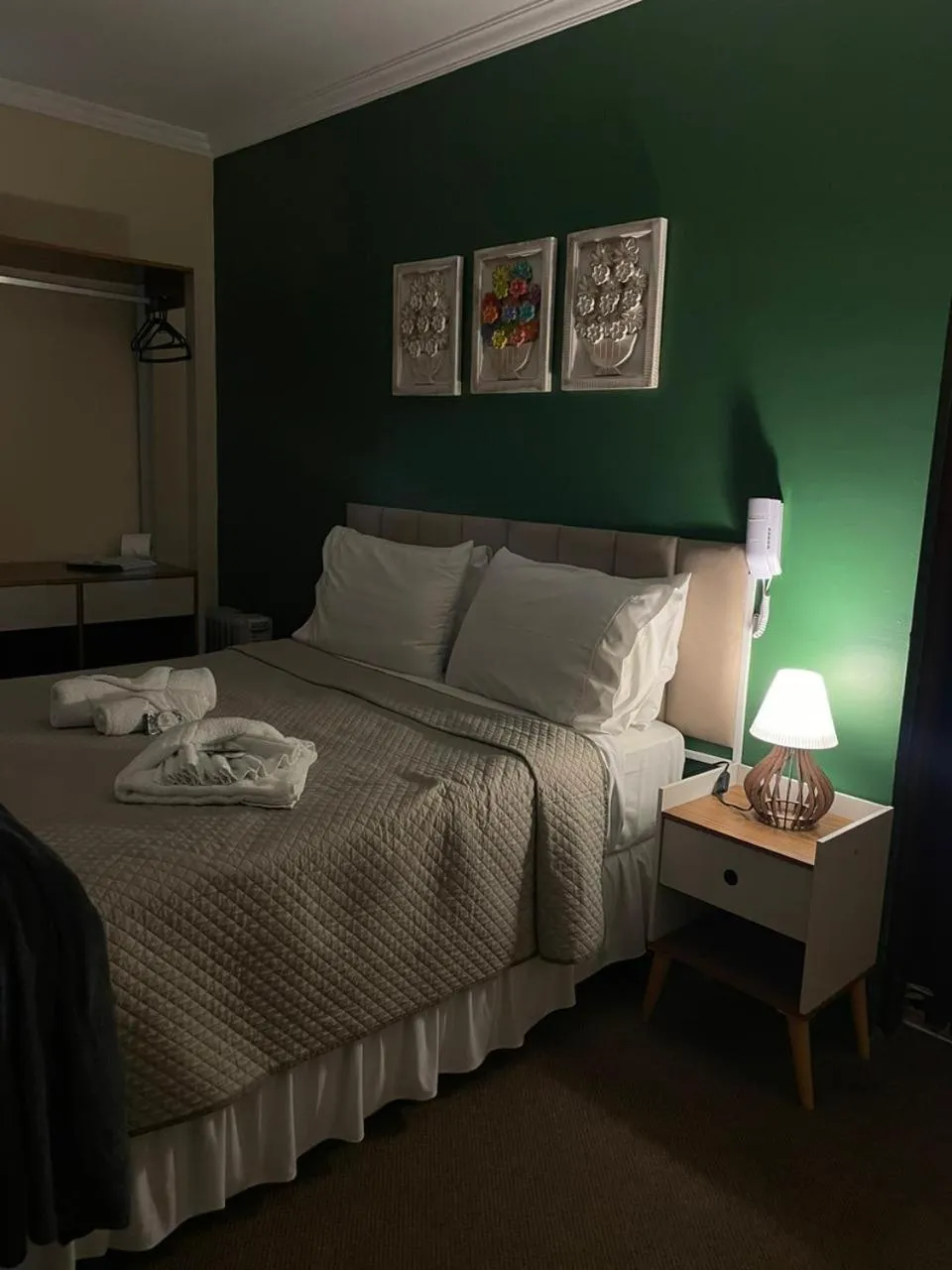 Bed in Pousada Araucária