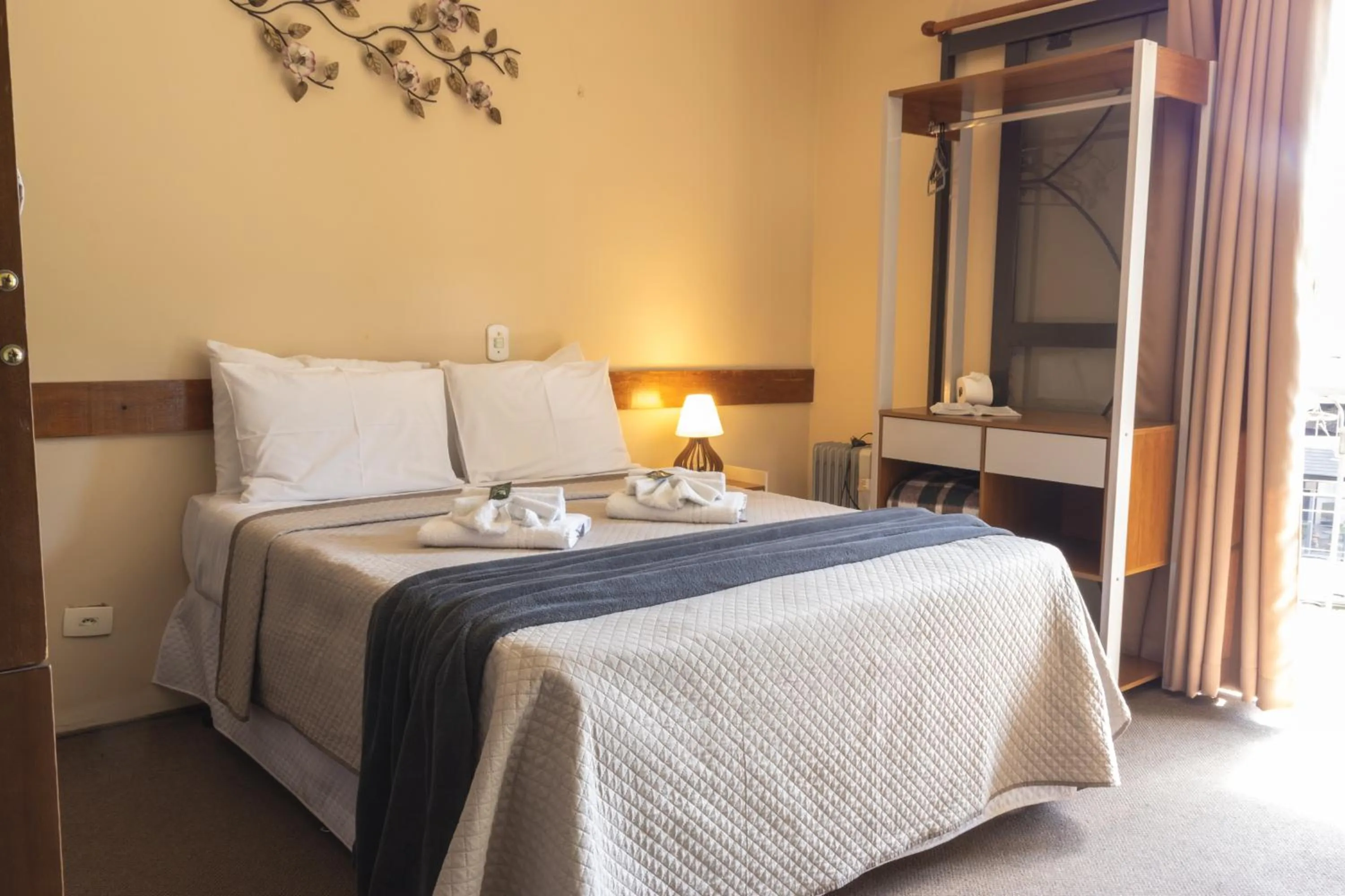 Bed in Pousada Araucária