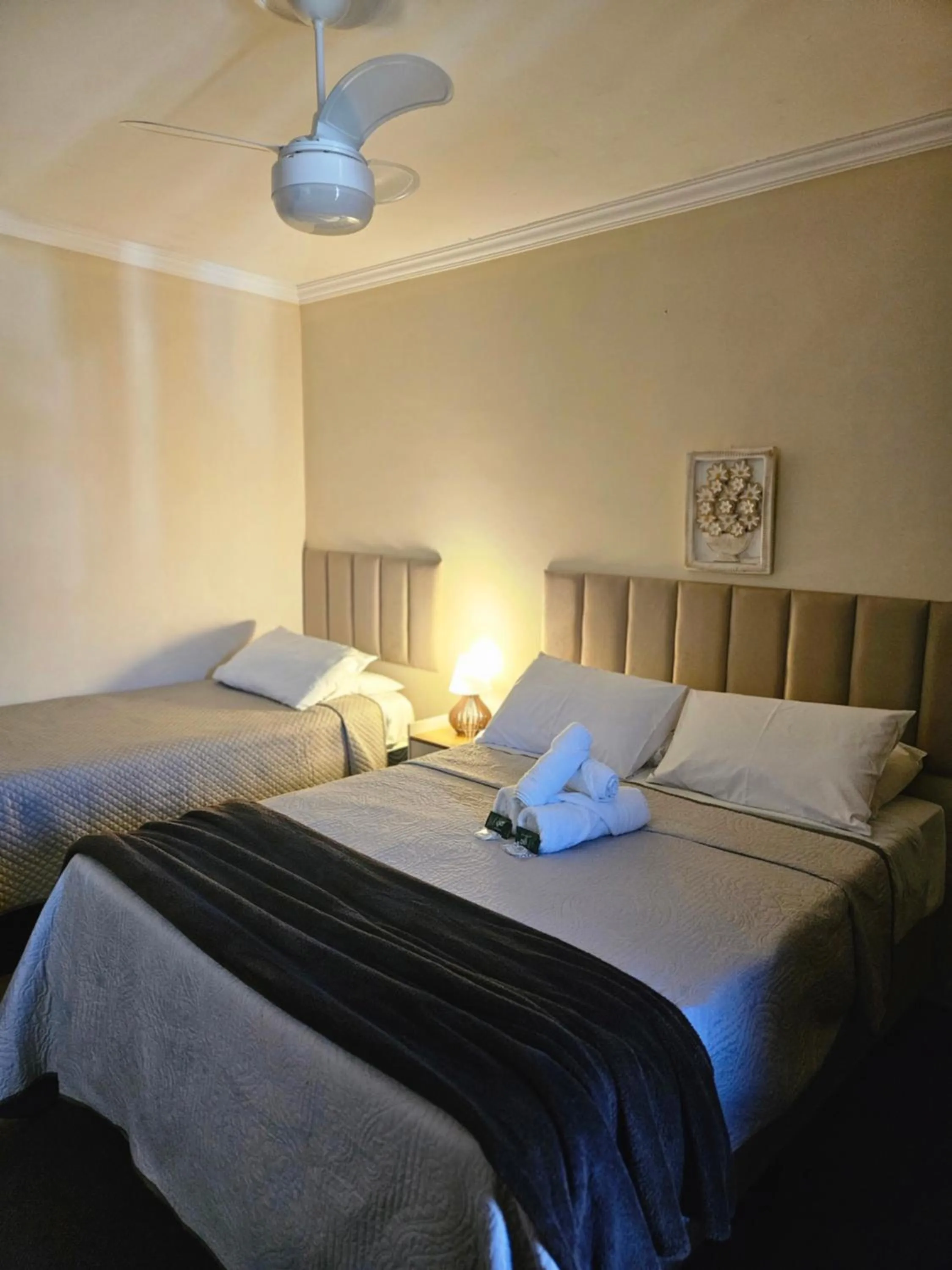 Bed in Pousada Araucária