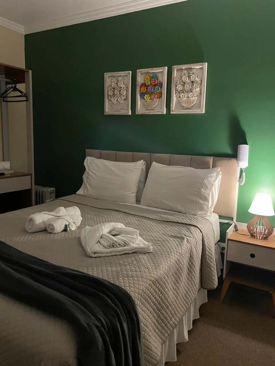 Bed in Pousada Araucária