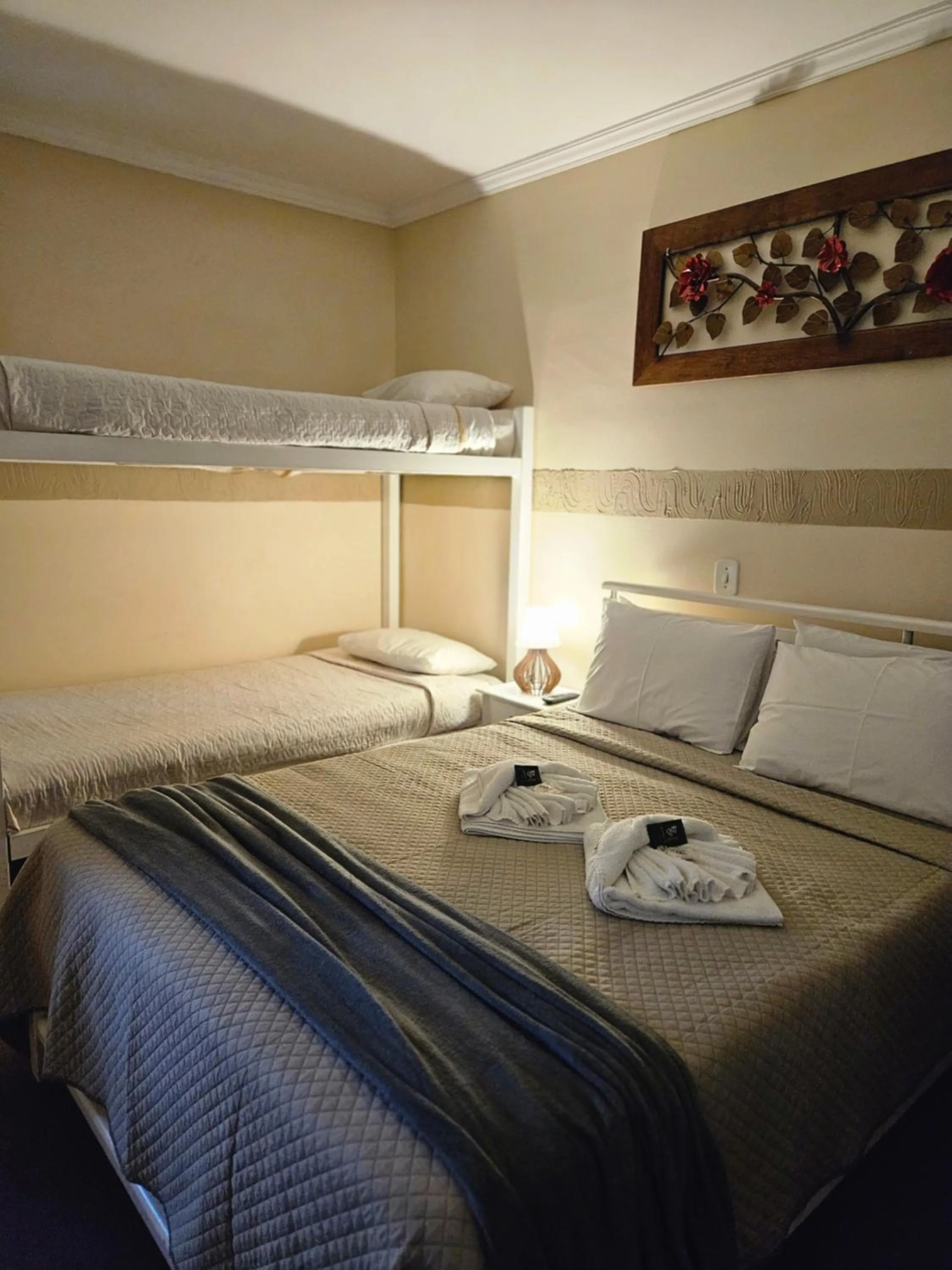 Bed in Pousada Araucária