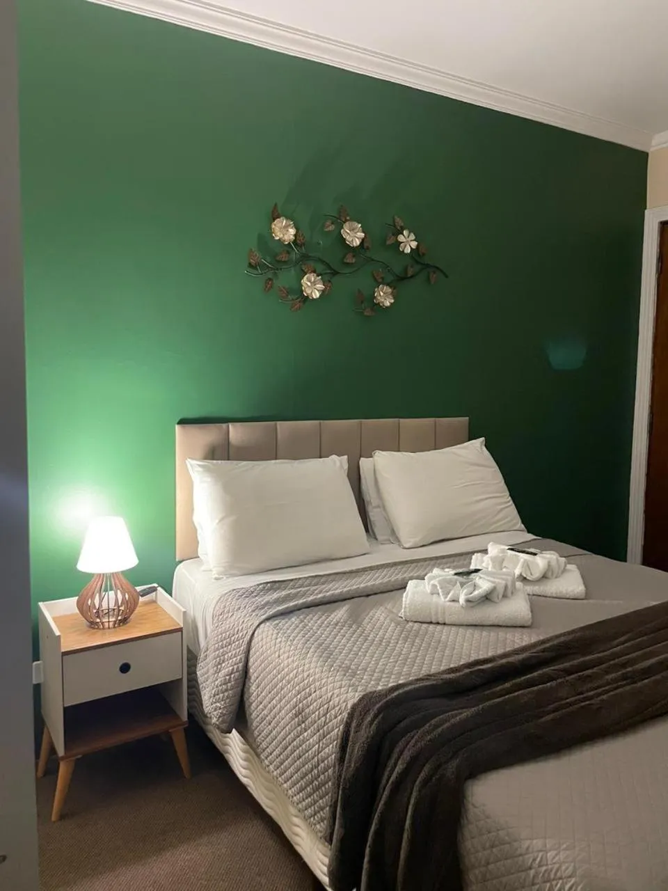 Bed in Pousada Araucária