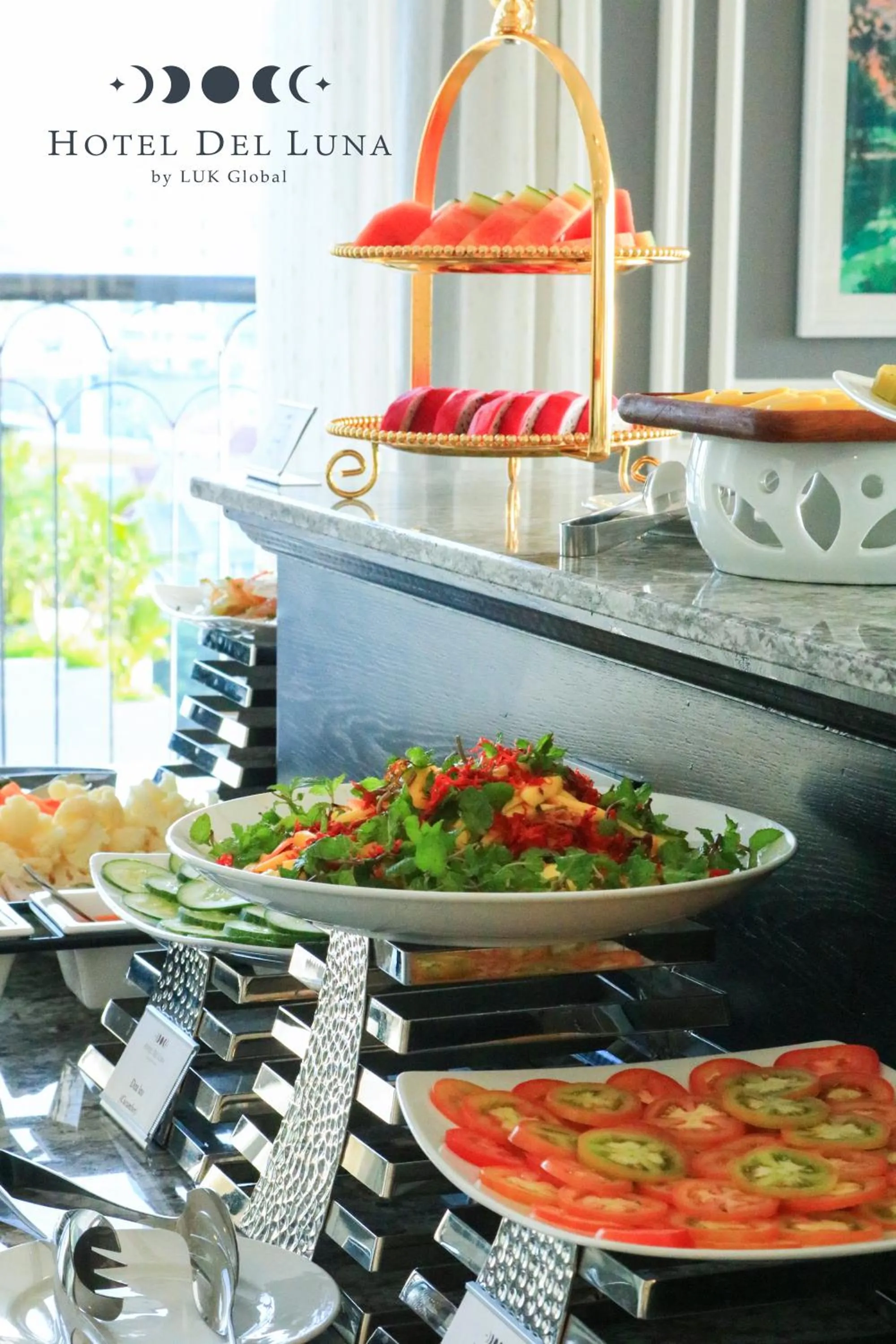 Buffet breakfast in Hotel Del Luna Boutique