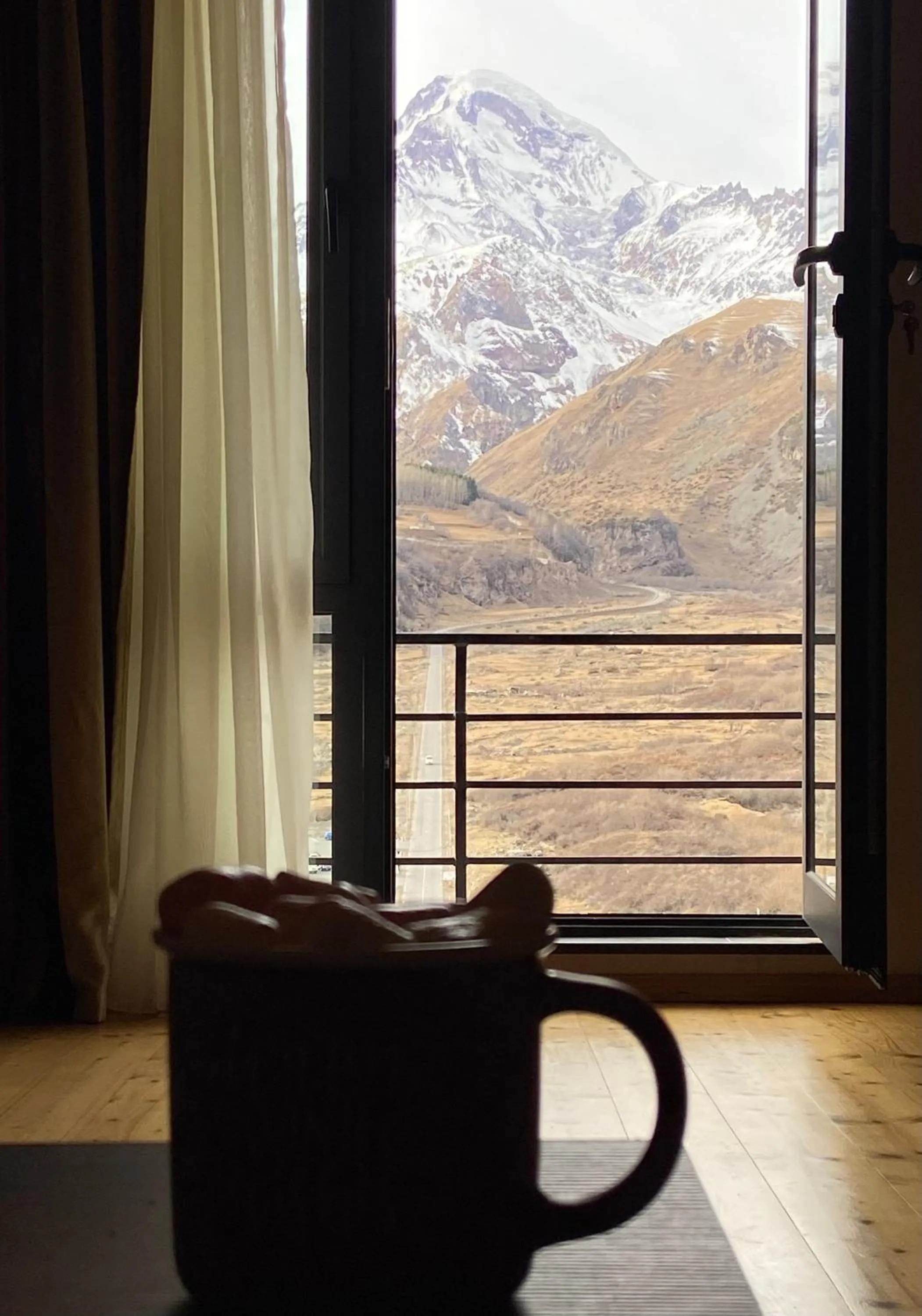 Mountain view in Hotel Axien Kazbegi