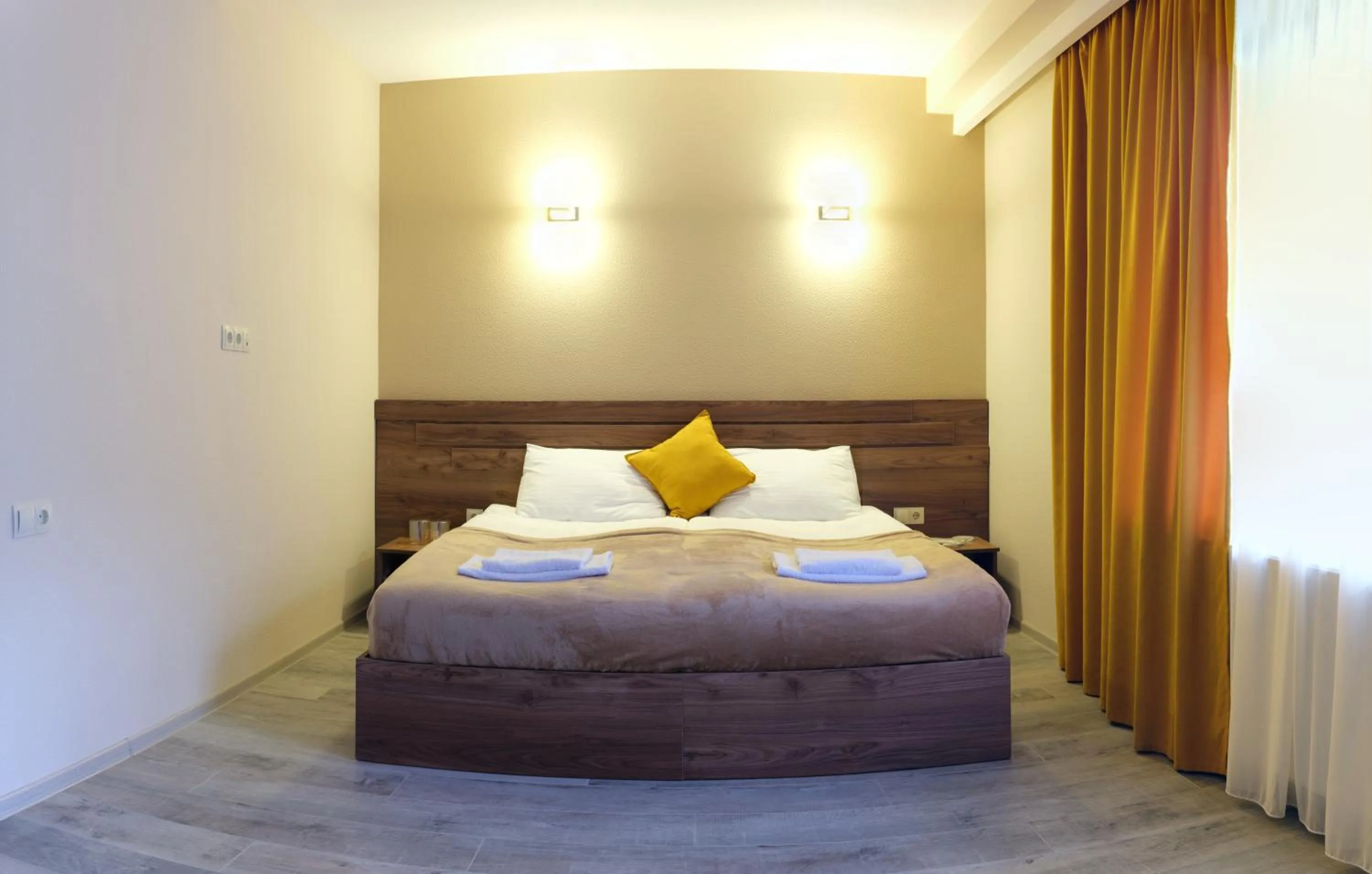 Bed in Hotel Axien Kazbegi