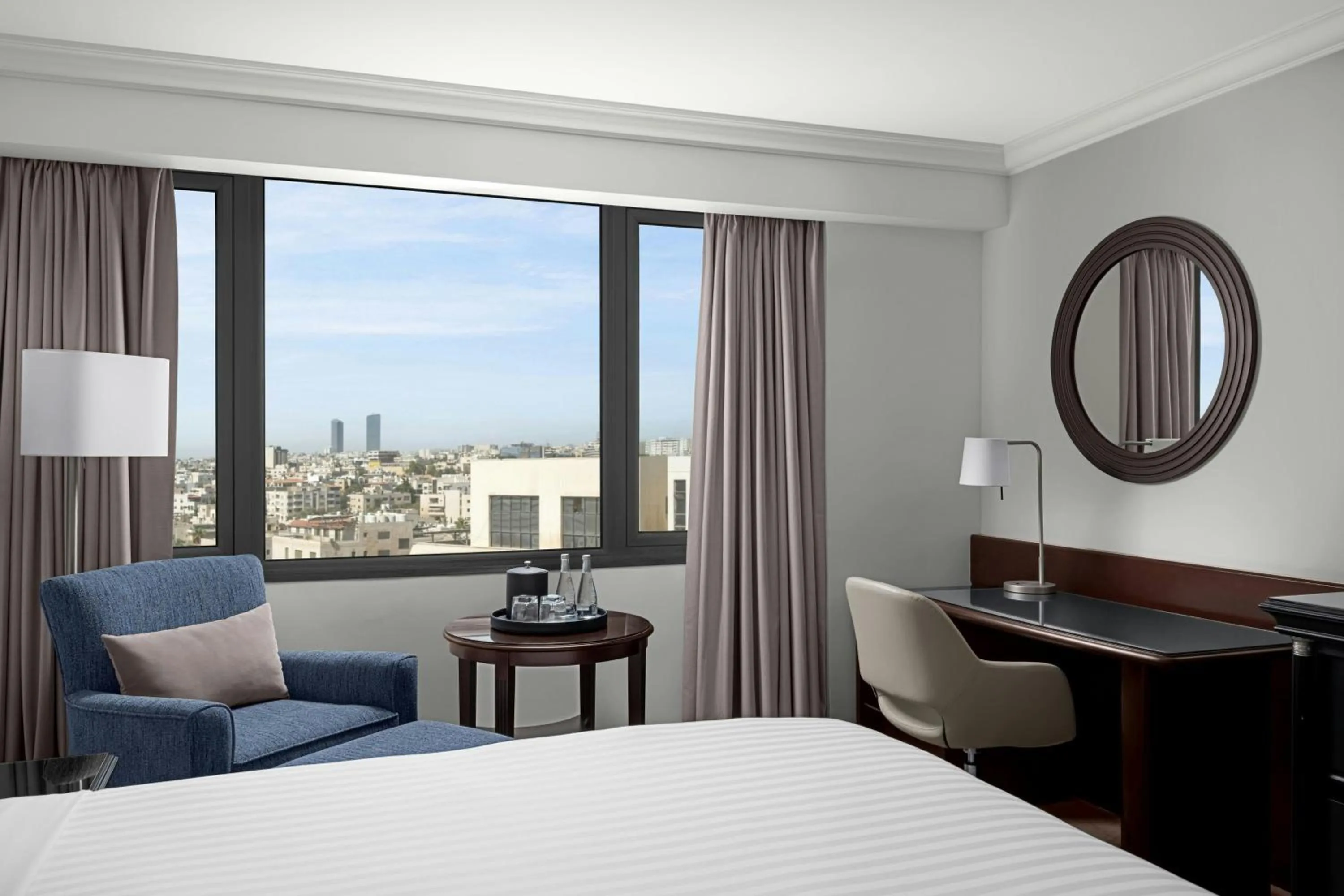 Photo of the whole room, Bed in Amman Marriott Hotel