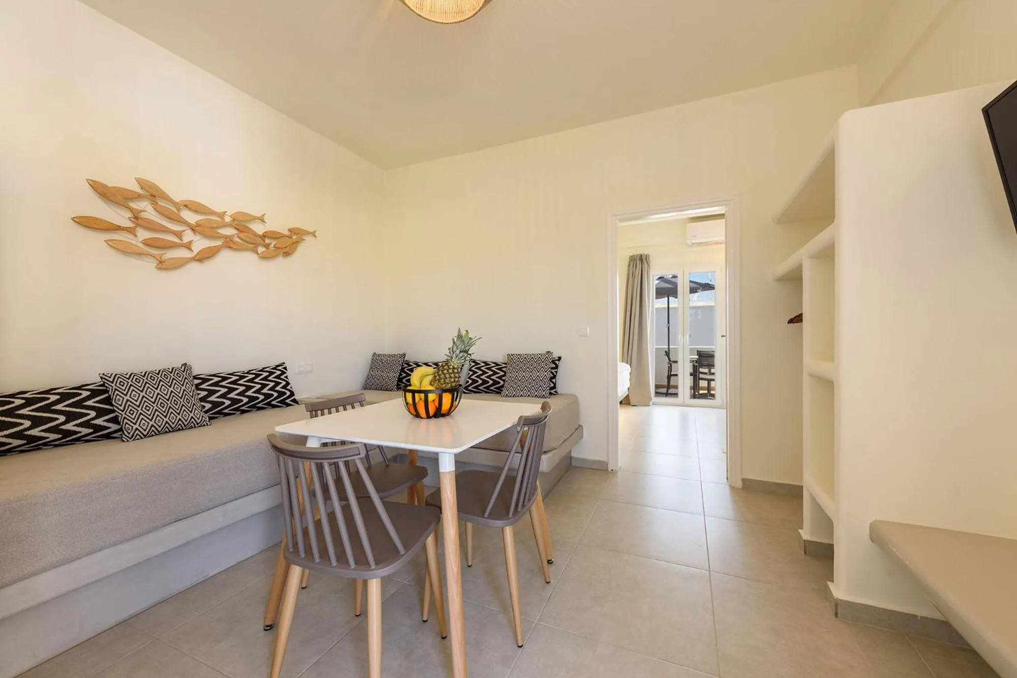 Junior Suite with Sea View and Outdoor Hot Tub in Vammos Luxury Residences