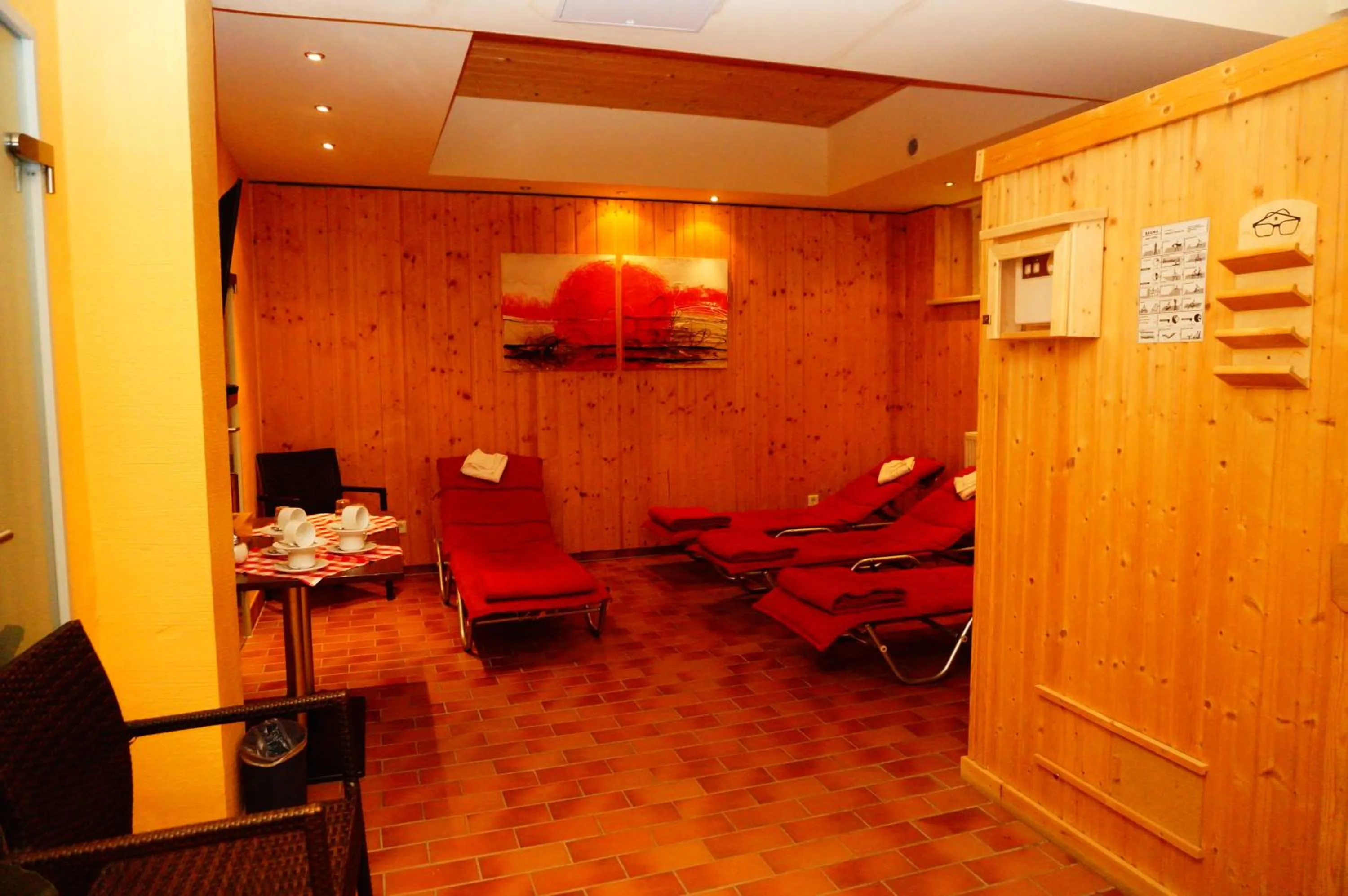 Sauna in Hotel am Tierpark