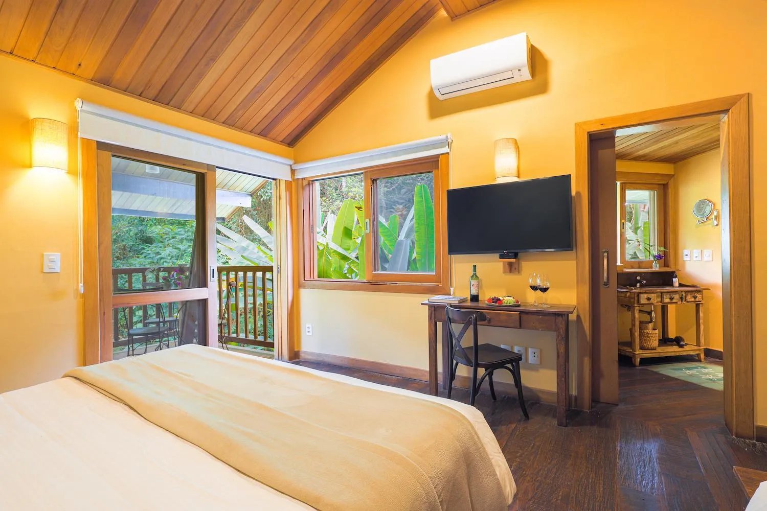 TV and multimedia, Bed in Hotel Fazenda Morros Verdes Ecolodge