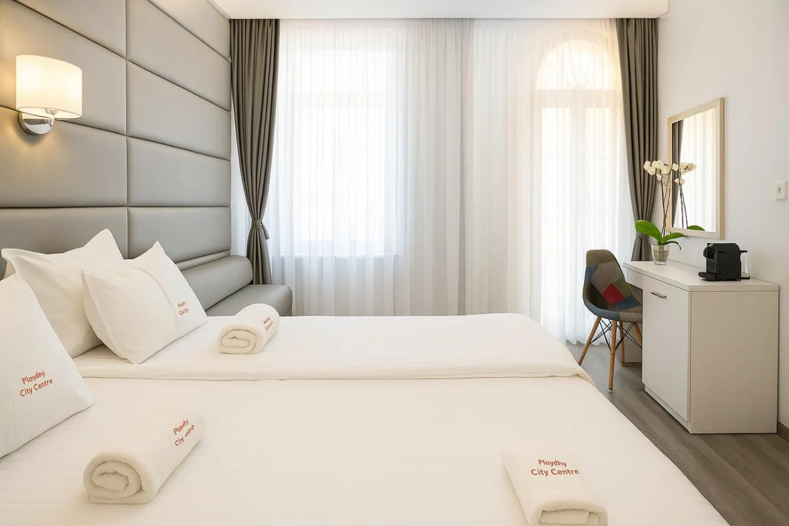 Photo of the whole room, Bed in Plovdiv City Center Hotel