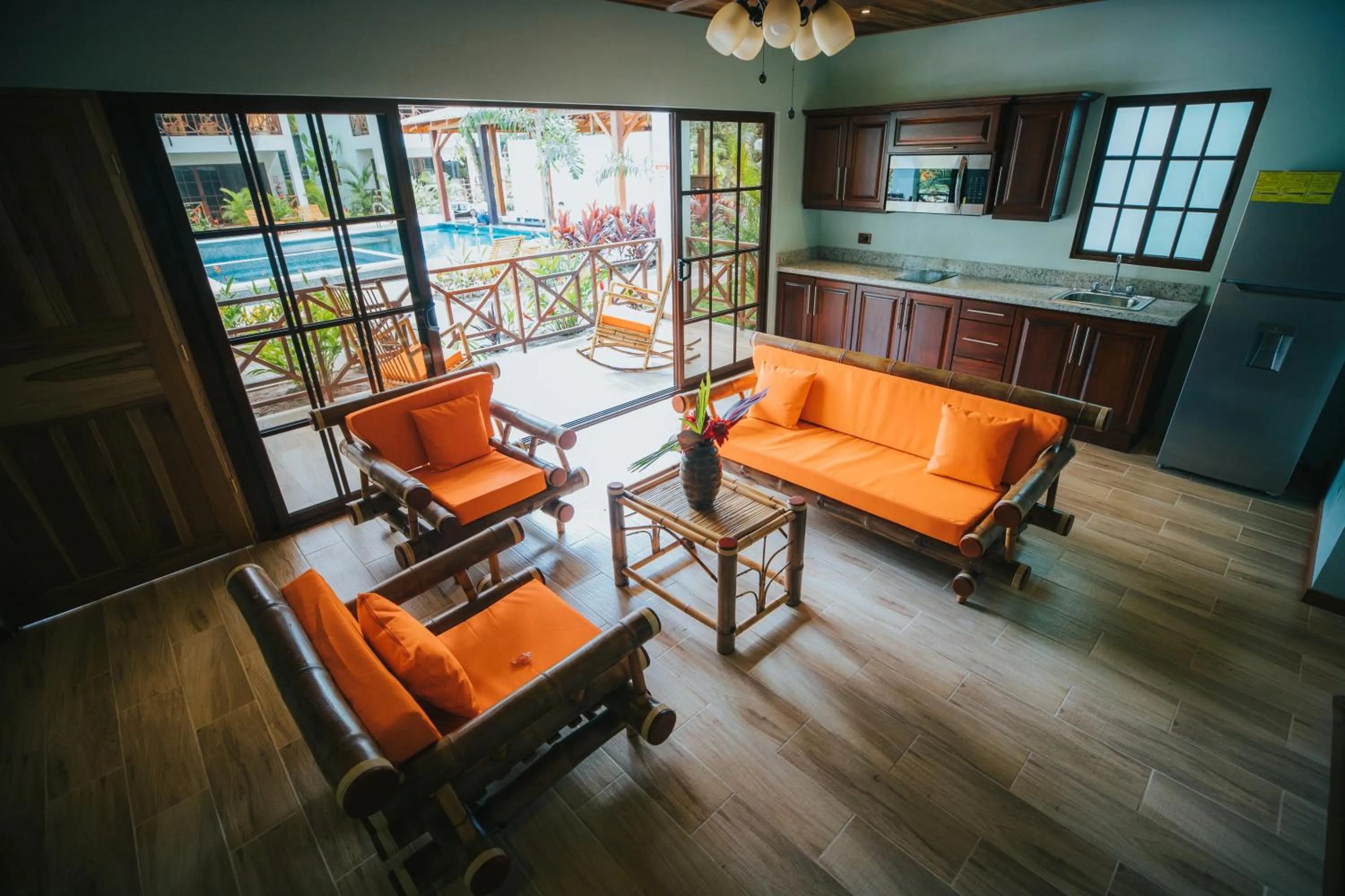 Living room in Bungalows Punta Uva