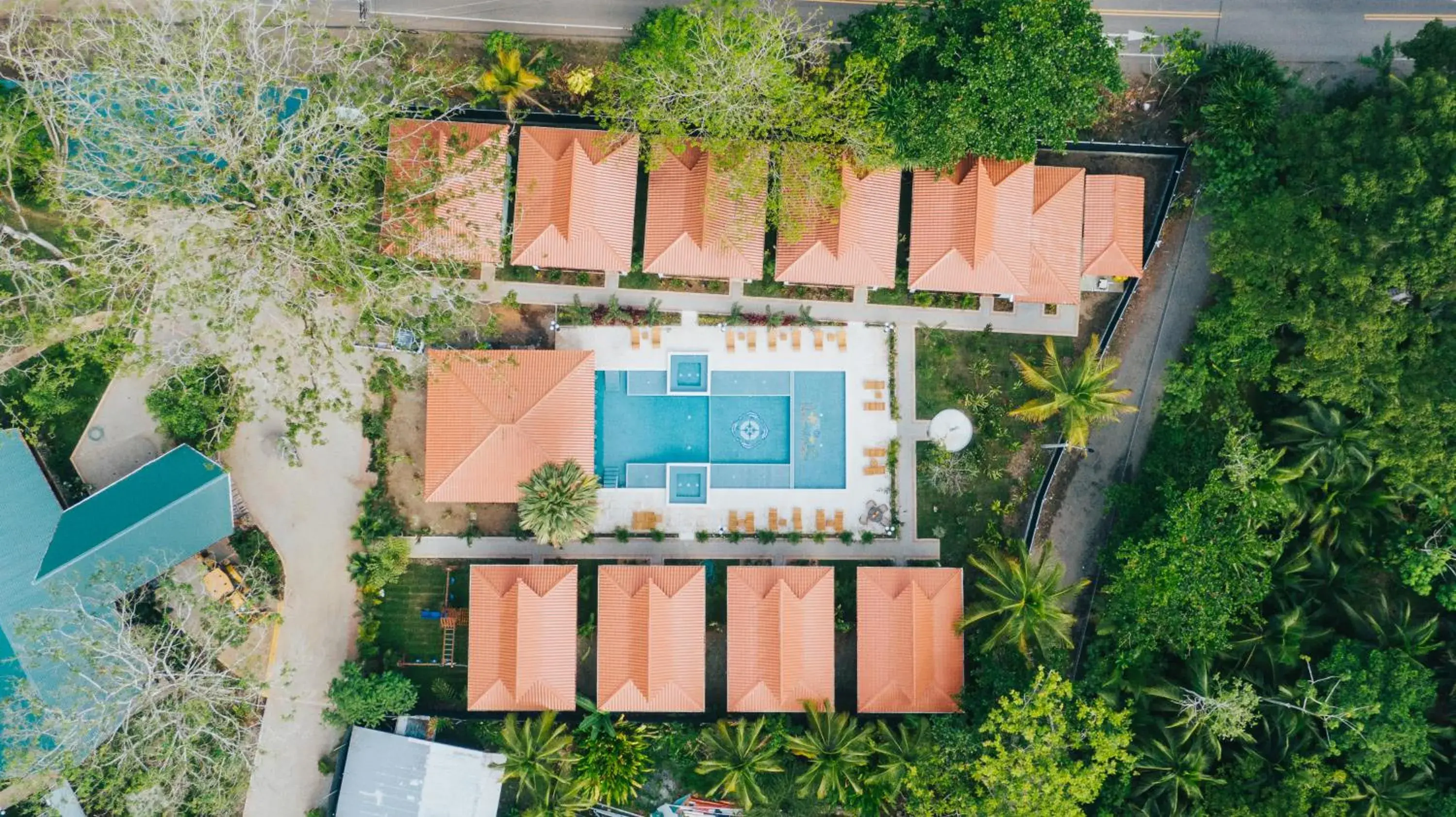 Swimming pool in Bungalows Punta Uva Swimming pool in Bungalows Punta Uva