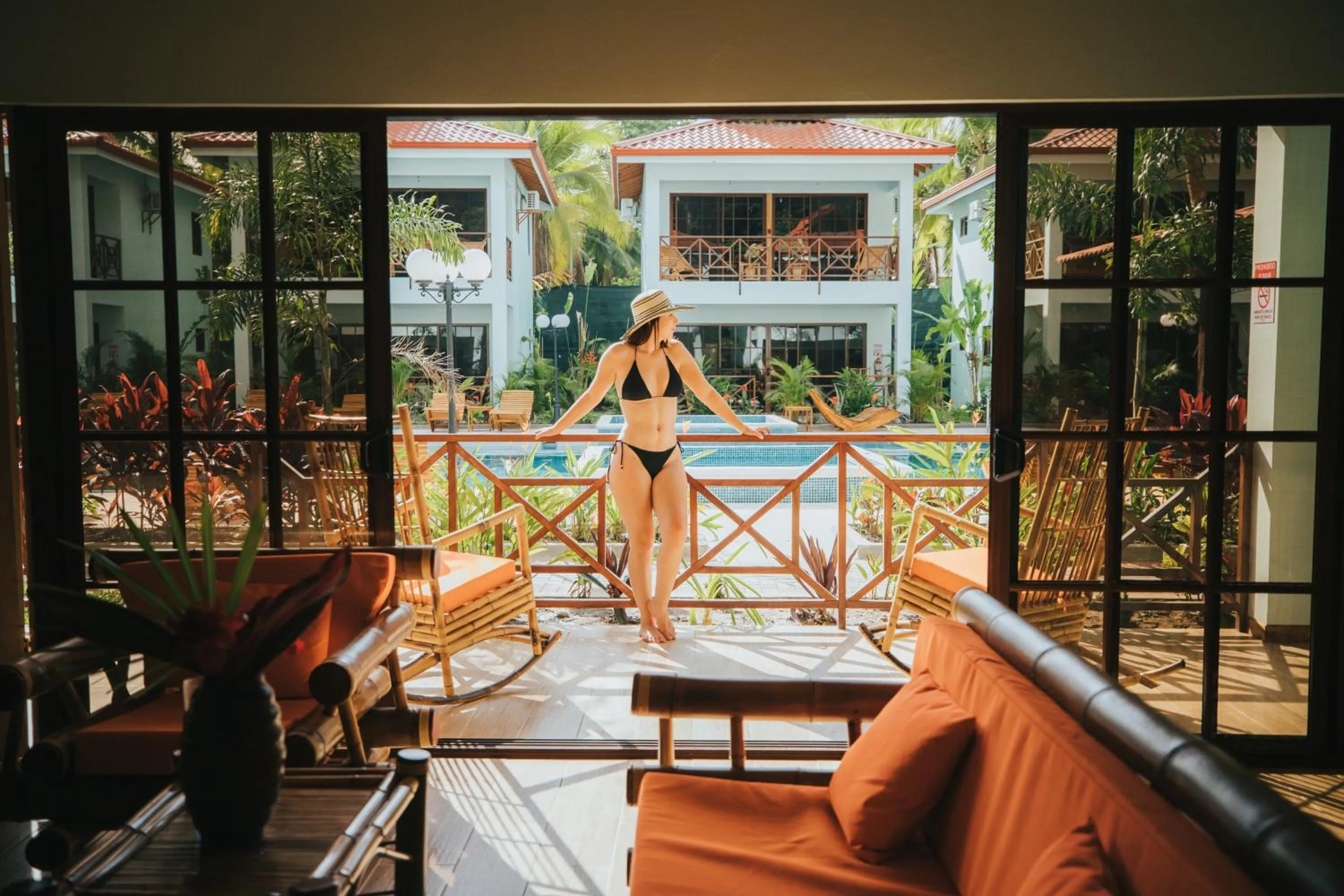 Garden view in Bungalows Punta Uva