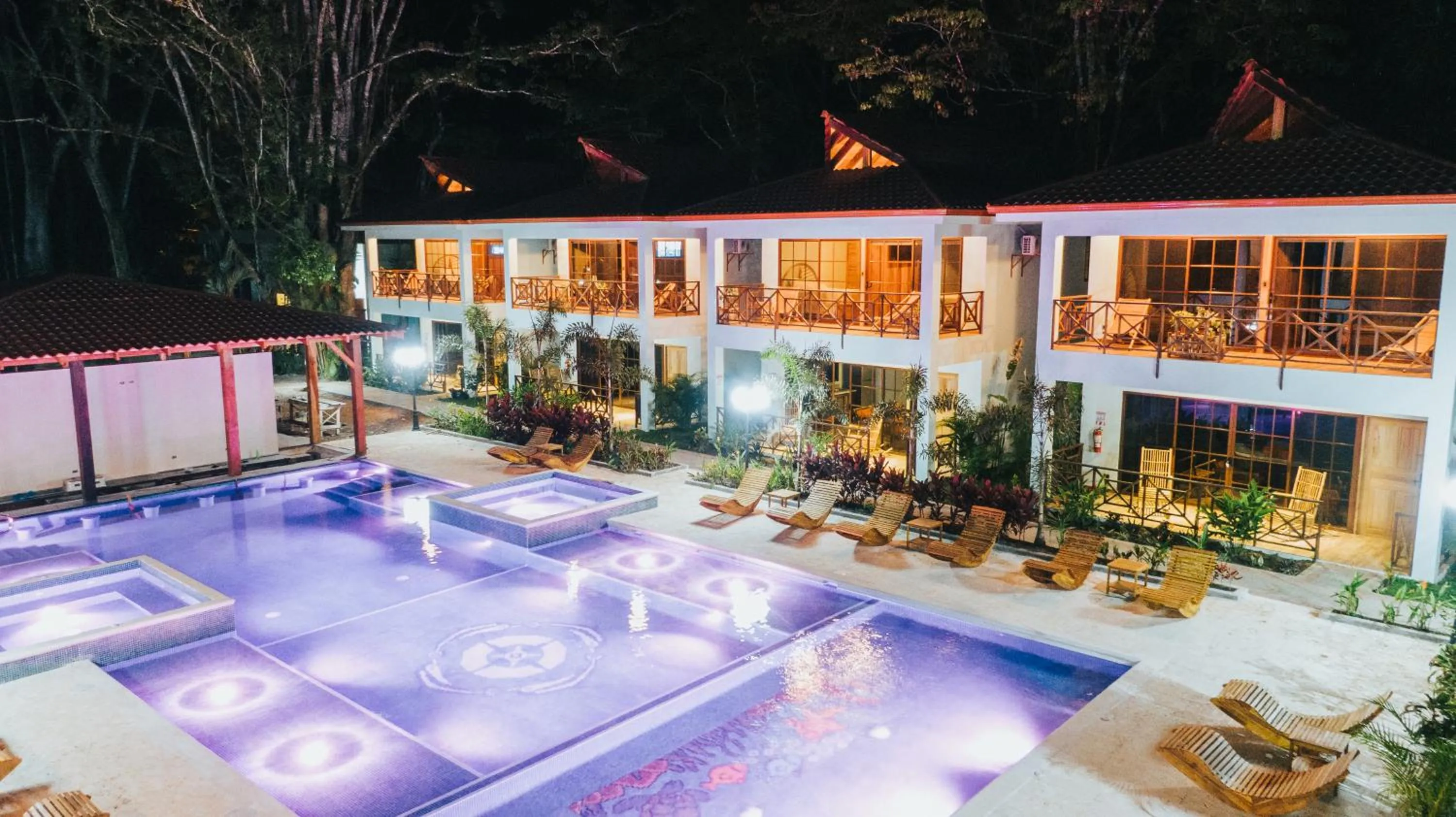 Swimming pool in Bungalows Punta Uva