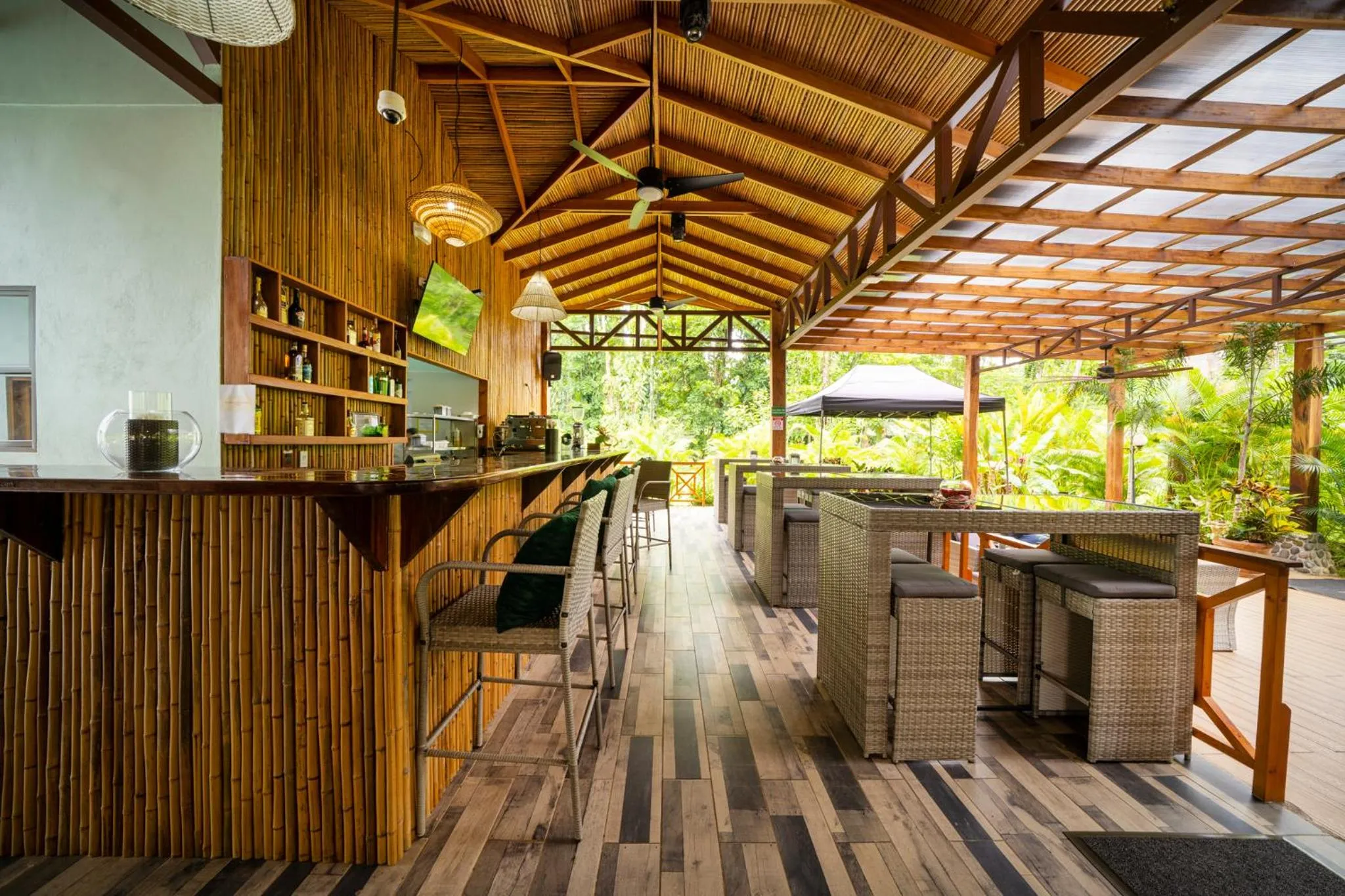 Restaurant/places to eat in Bungalows Punta Uva