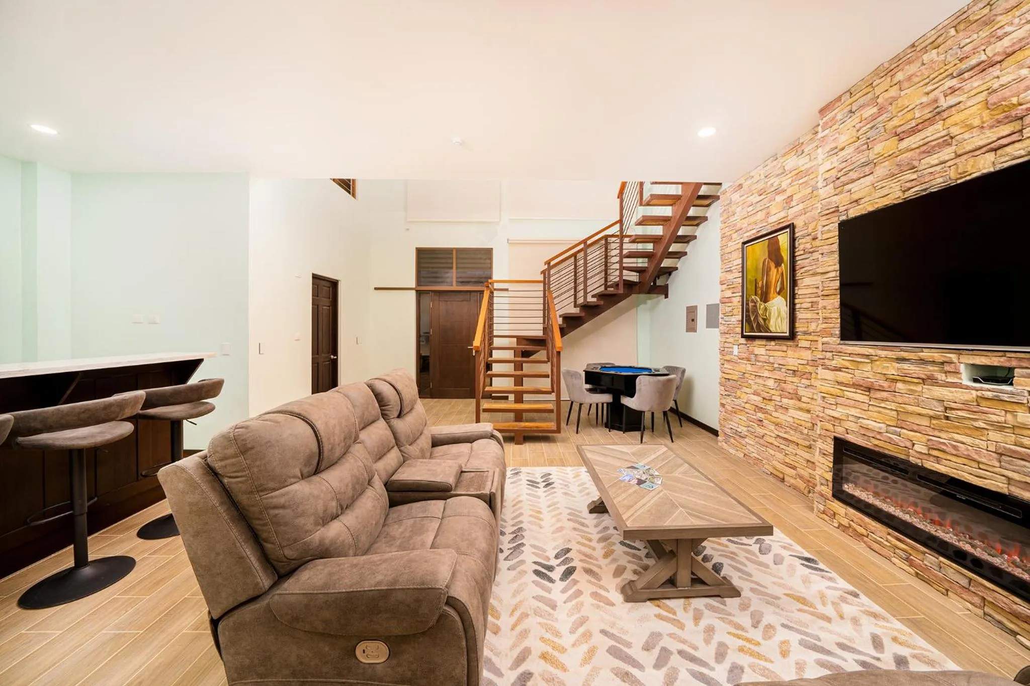 Seating area in Bungalows Punta Uva