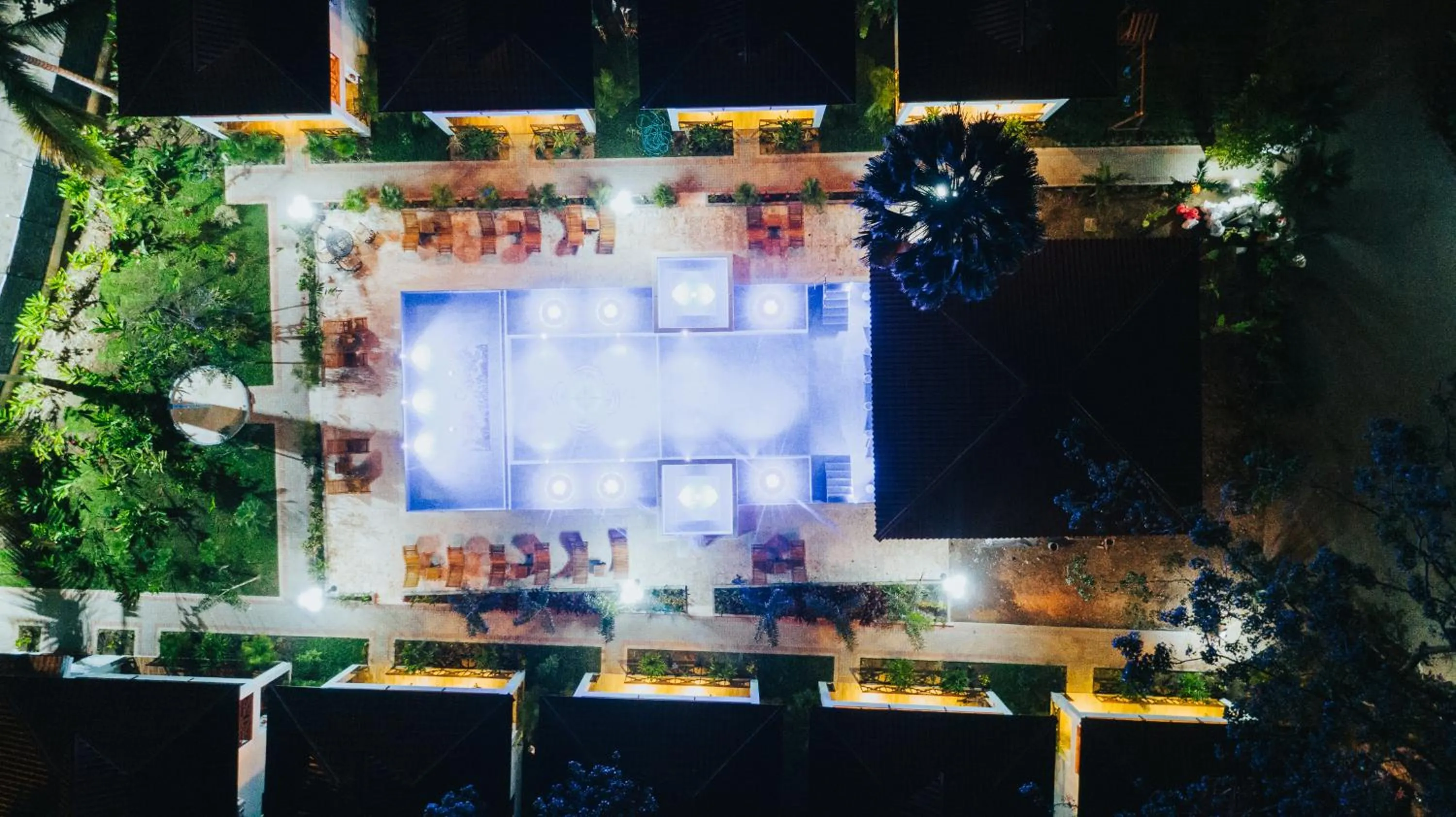 Swimming pool in Bungalows Punta Uva