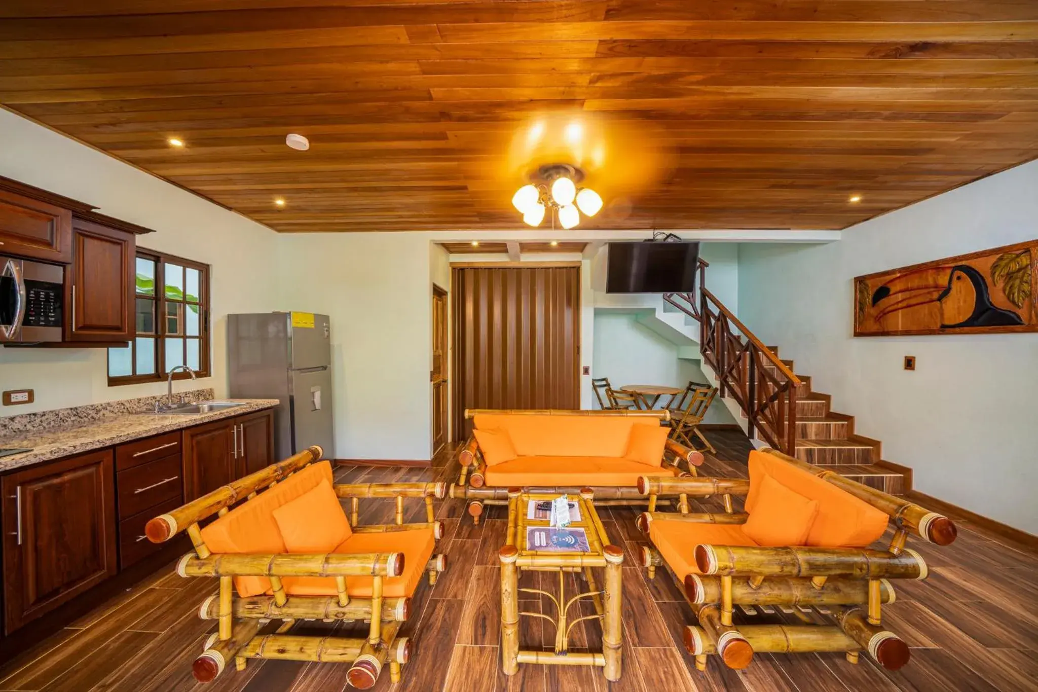 Living room in Bungalows Punta Uva Living room in Bungalows Punta Uva