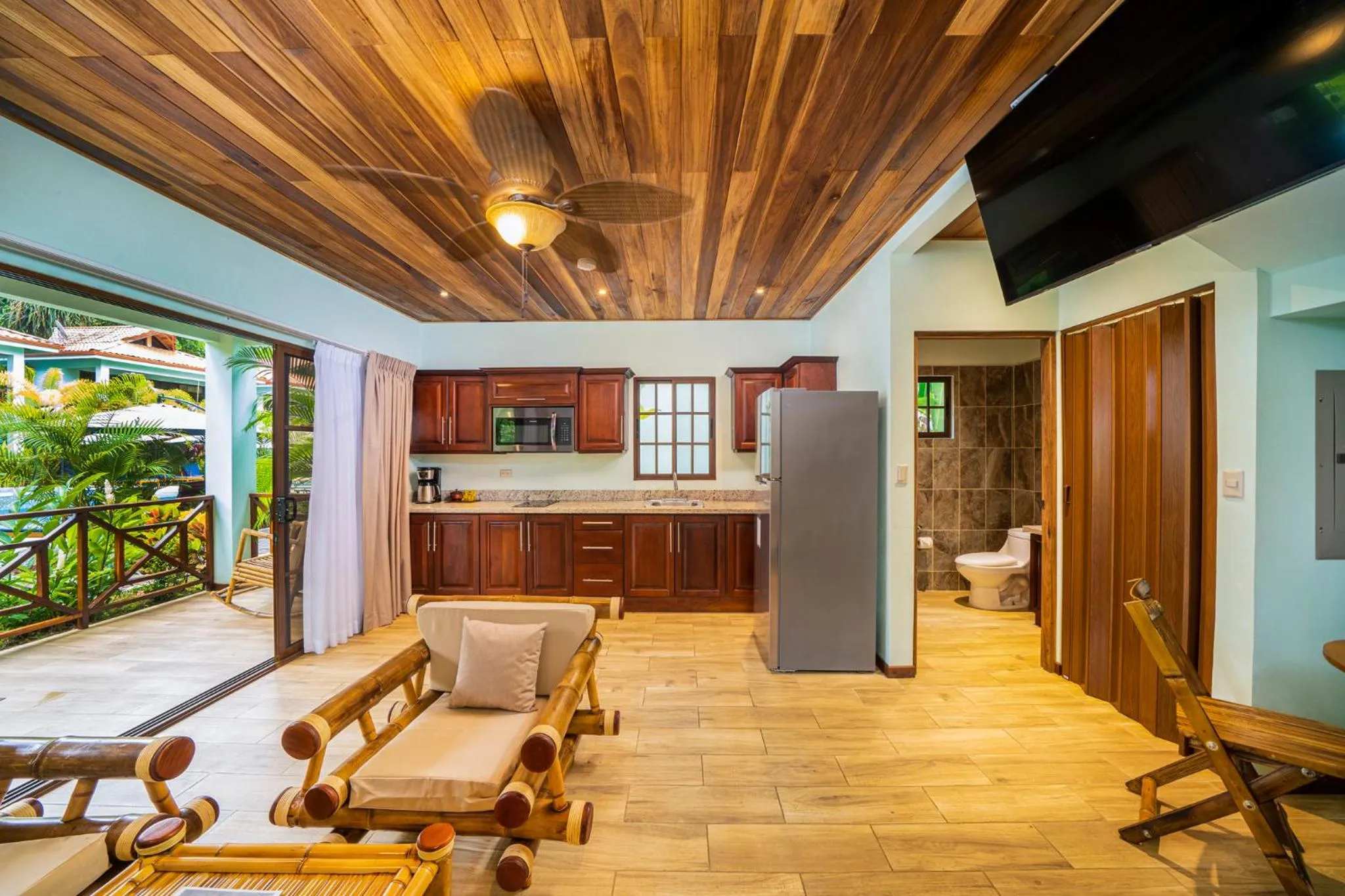 Living room in Bungalows Punta Uva