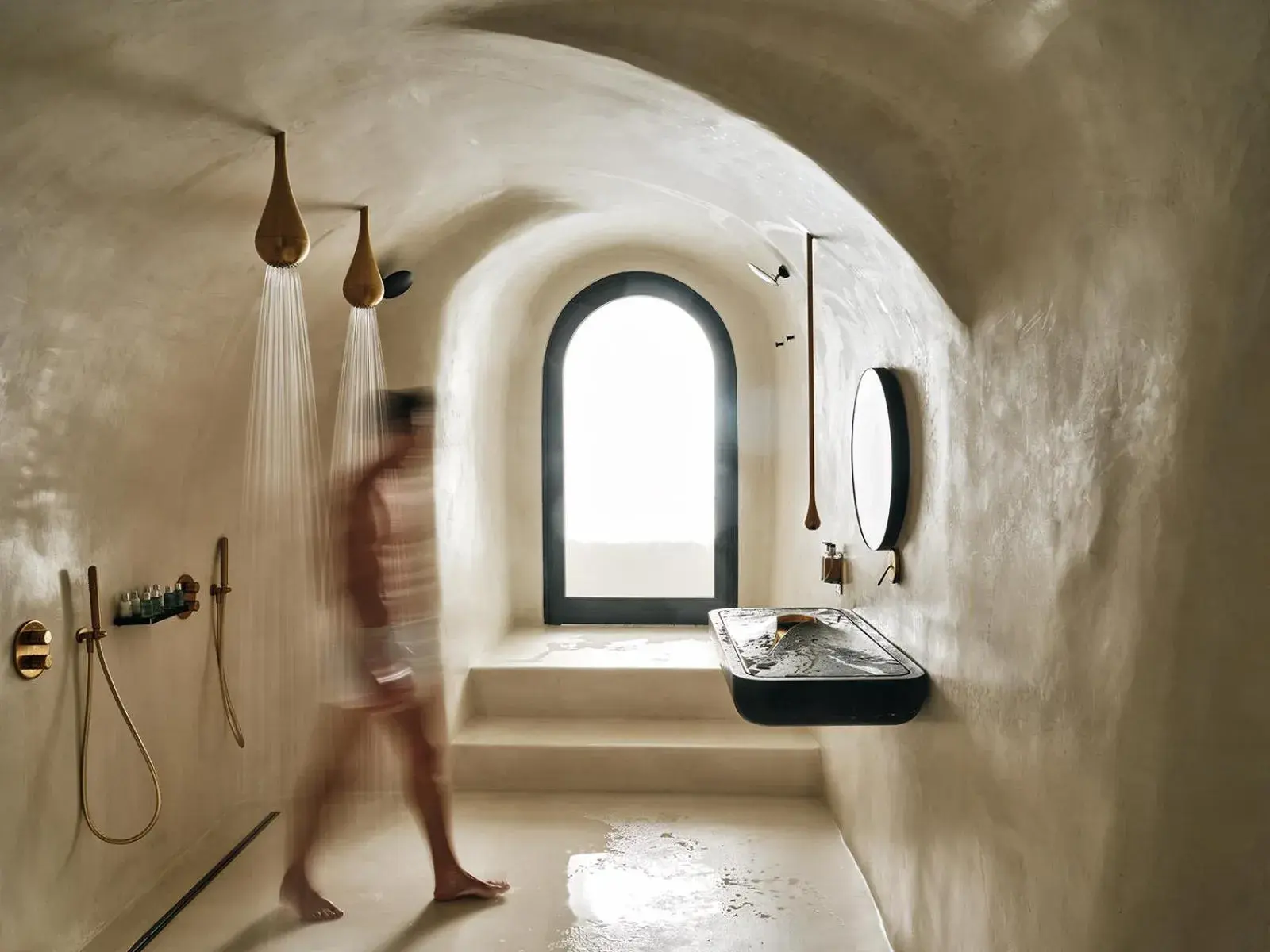 Bathroom in Abyss Santorini Bathroom in Abyss Santorini